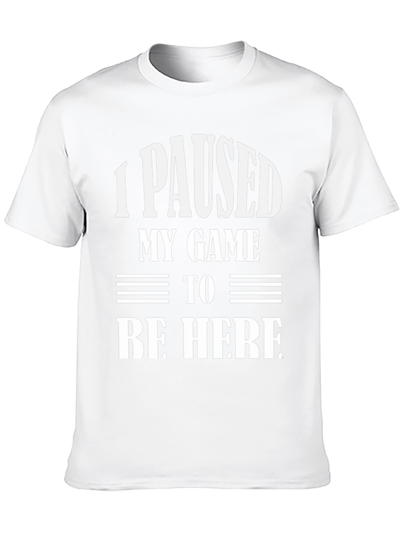 Black Funny Gamer T-Shirt: "I Paused My Game To Be Here" view 10
