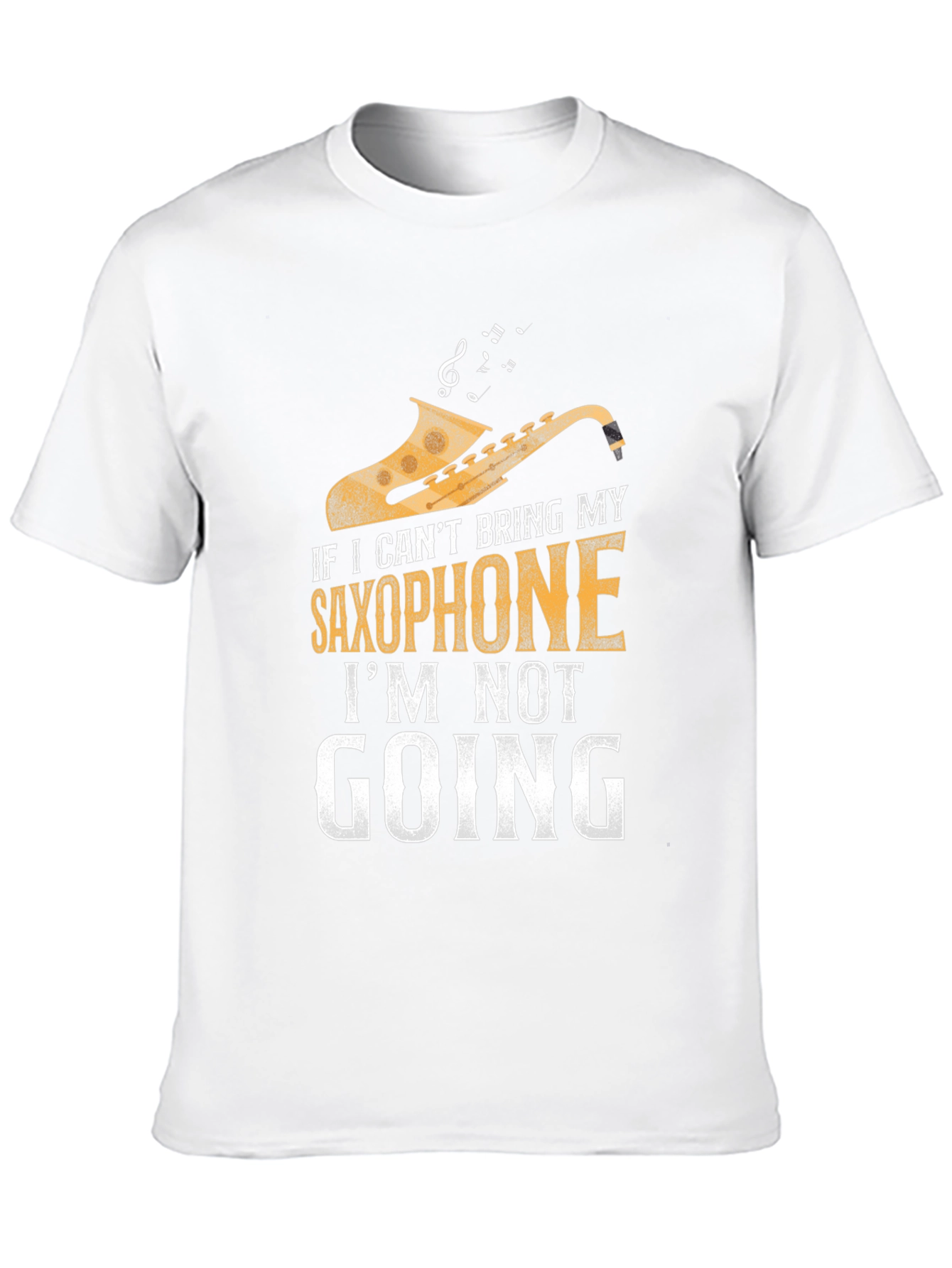 Black Saxophone Lover T-Shirt - If I Can't Bring My Saxophone view 10