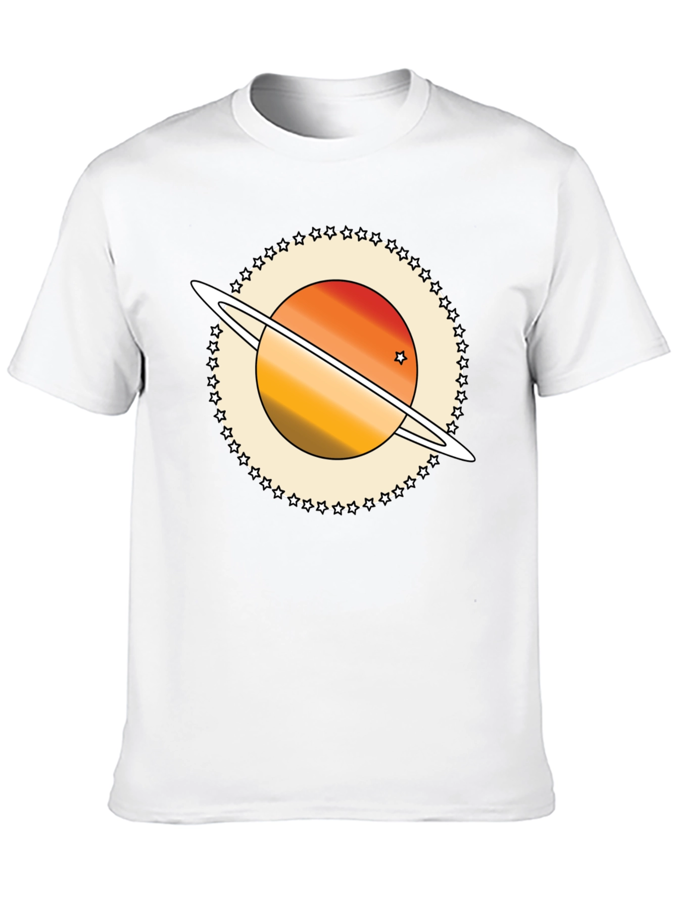 Black Saturn Graphic Tee - Retro Style view 10