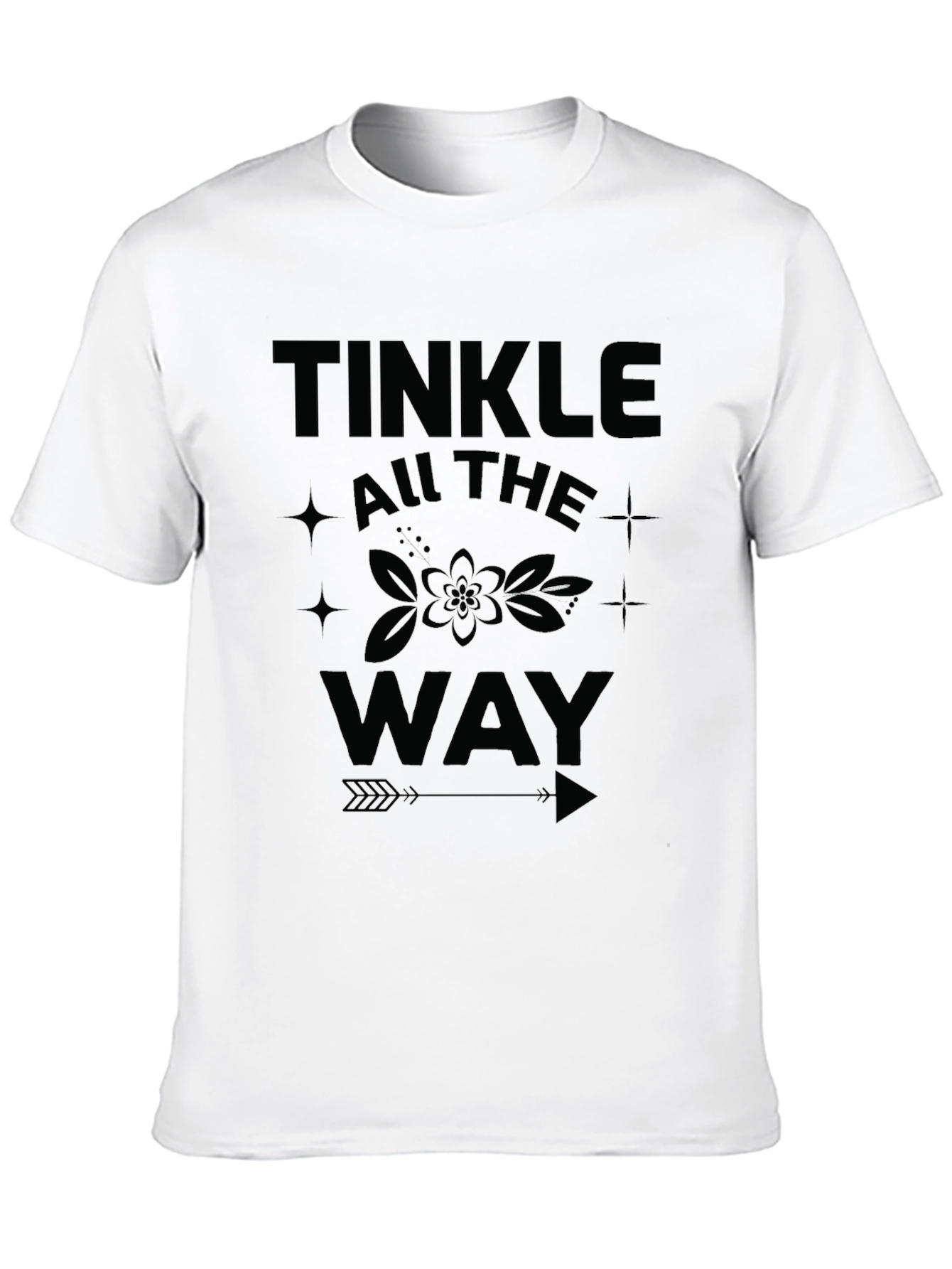 Black Tinkle All the Way Black Graphic Tee view 10