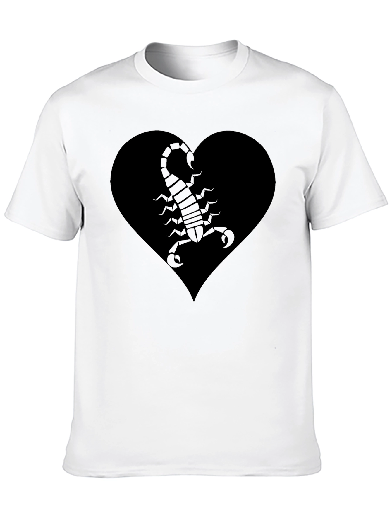 Black Heart Scorpion Graphic Tee - Edgy Style view 10