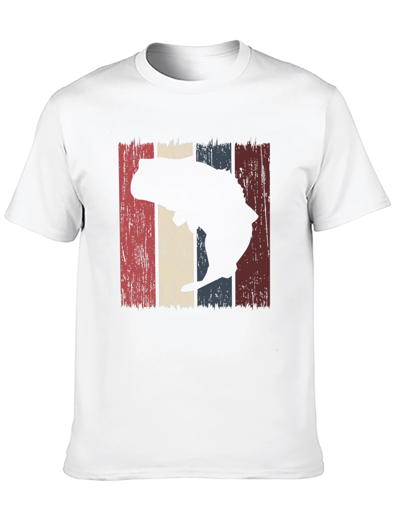 Black Retro Bass Fishing T-Shirt - Vintage Angler Style view 10