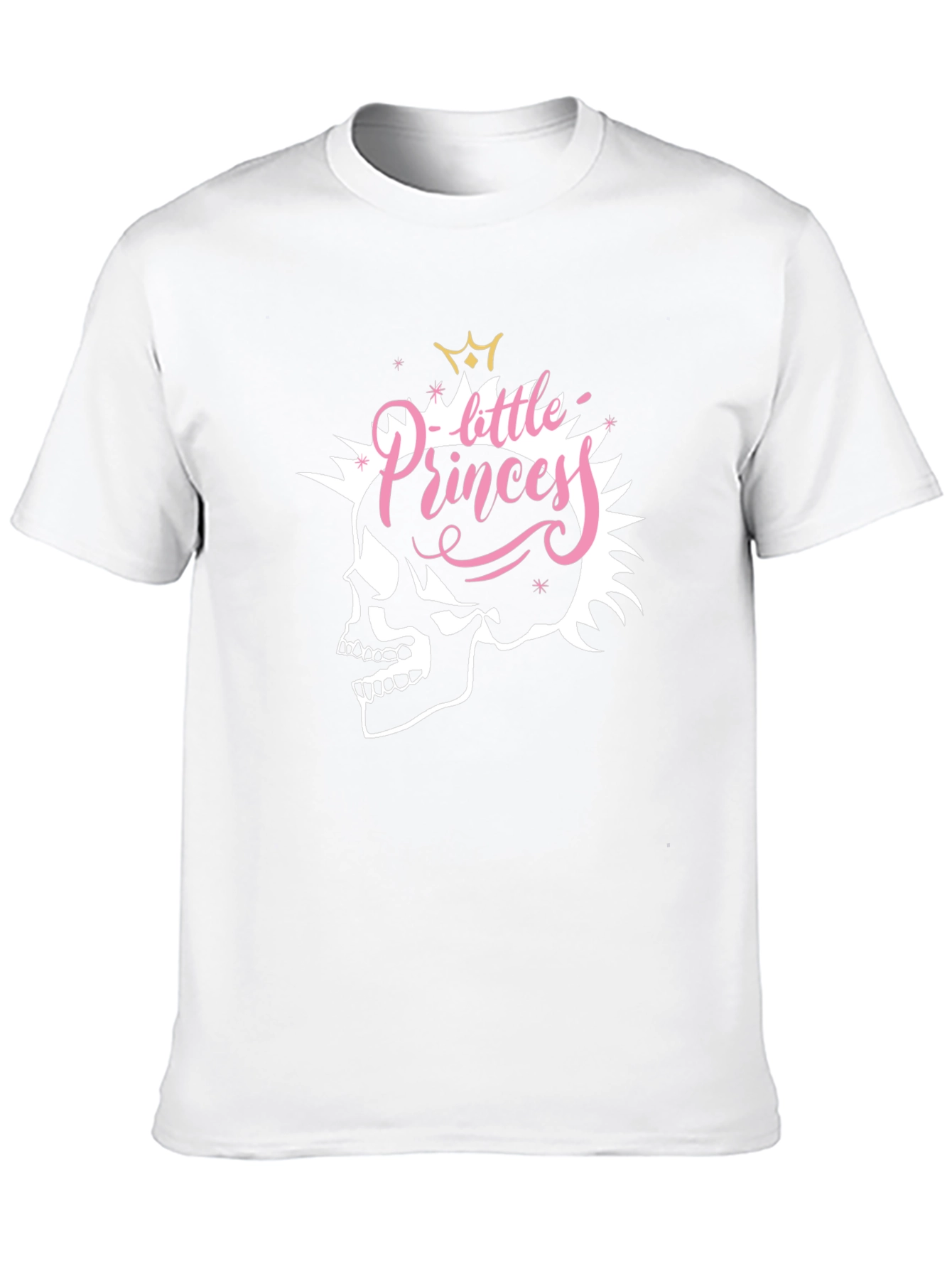 Black Skull Little Princess Black T-Shirt - Edgy Fashion view 10