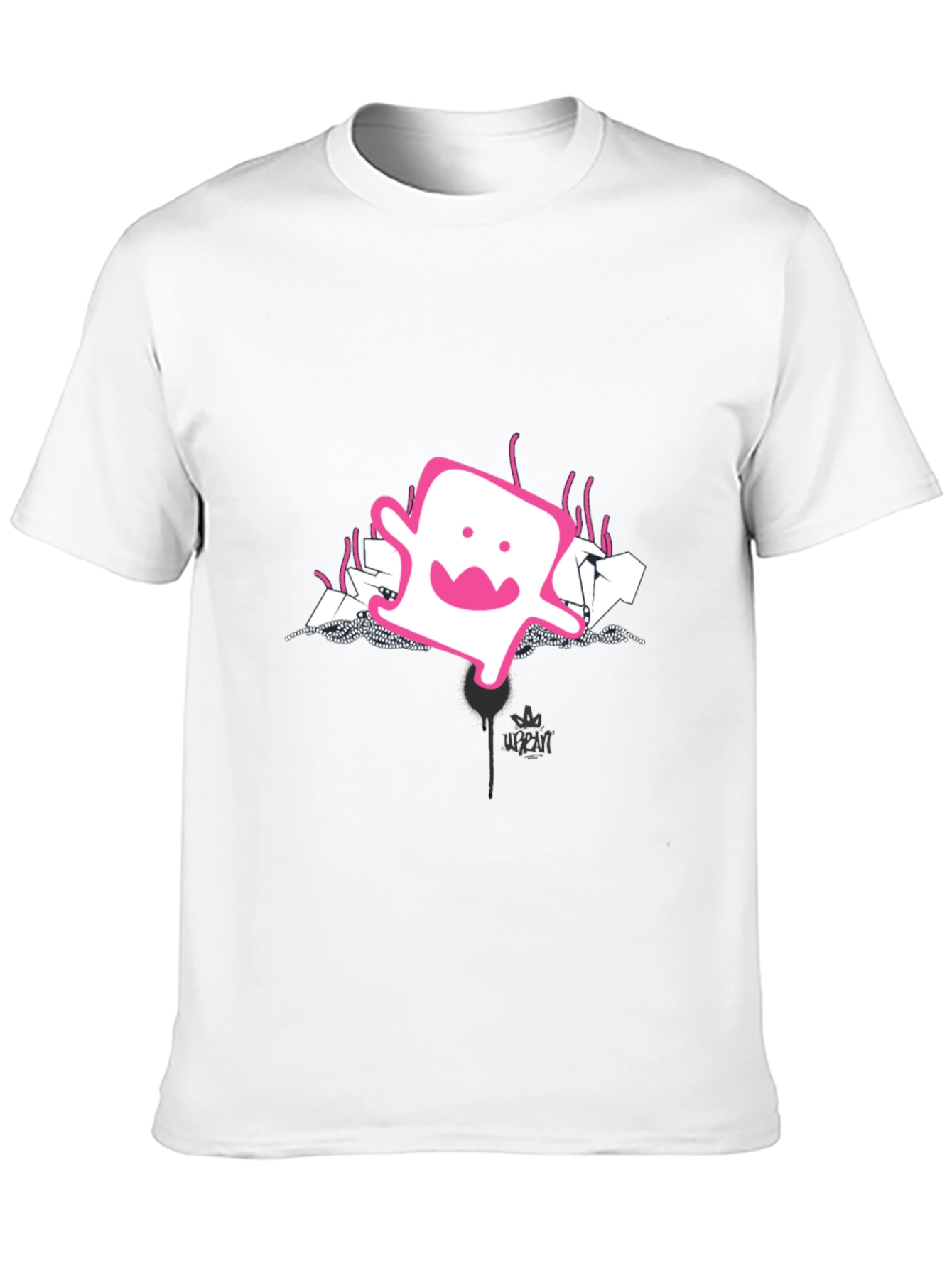 Black Urban Ghost Graphic Tee - Black view 10