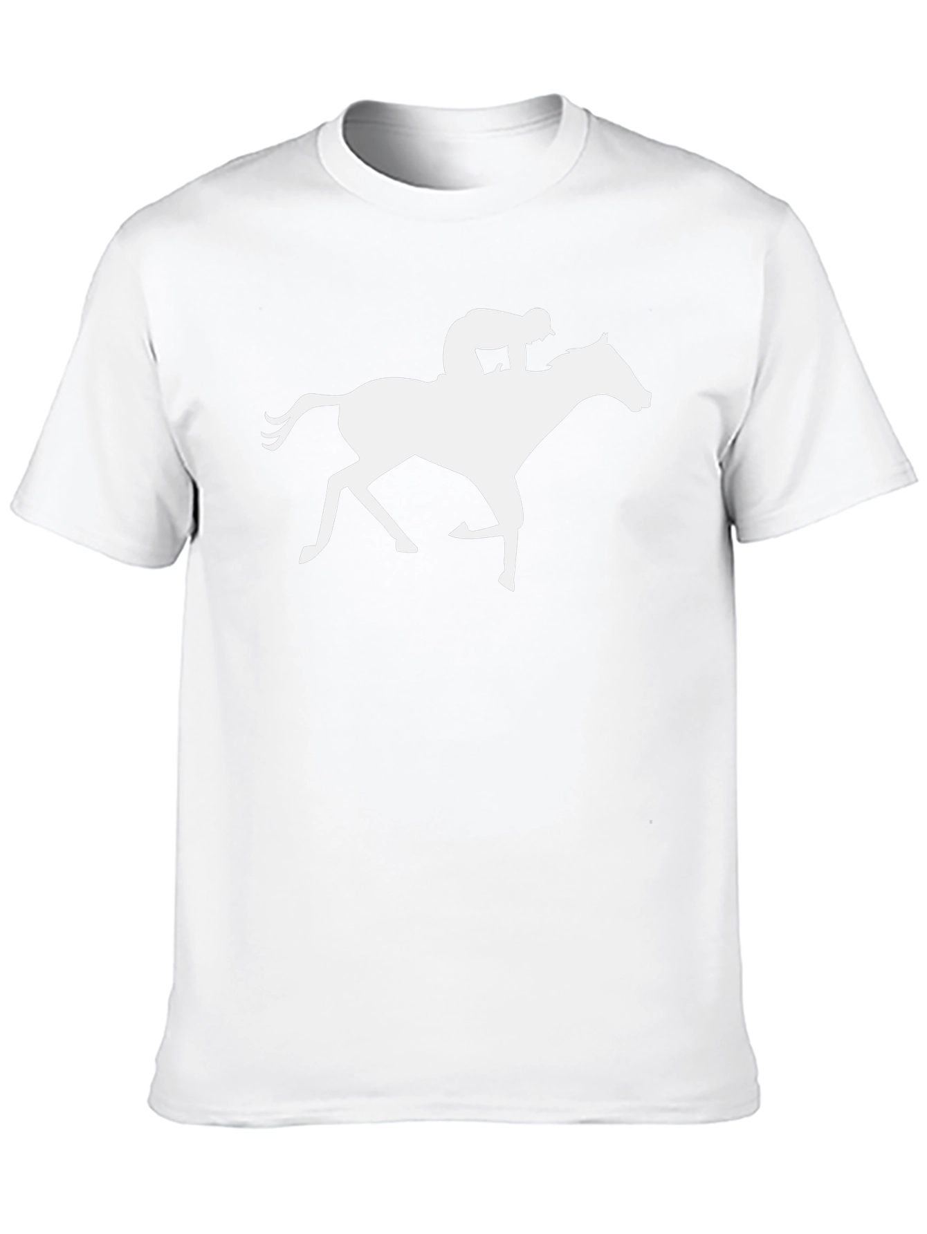 Black Horse Racing Graphic Tee - Stylish Black Cotton Shirt view 10
