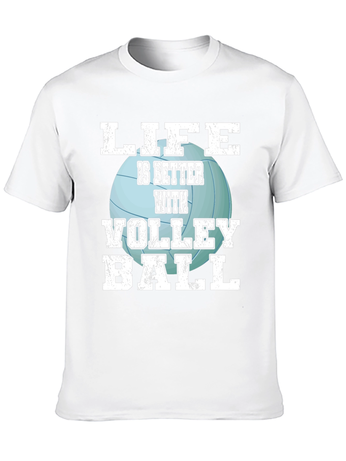 Black Volleyball Life T-Shirt - Sports Fan Tee view 10