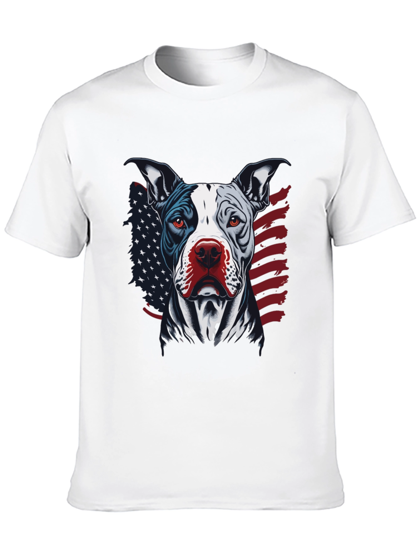 Black Patriotic Pitbull Graphic Tee - American Pride! view 10