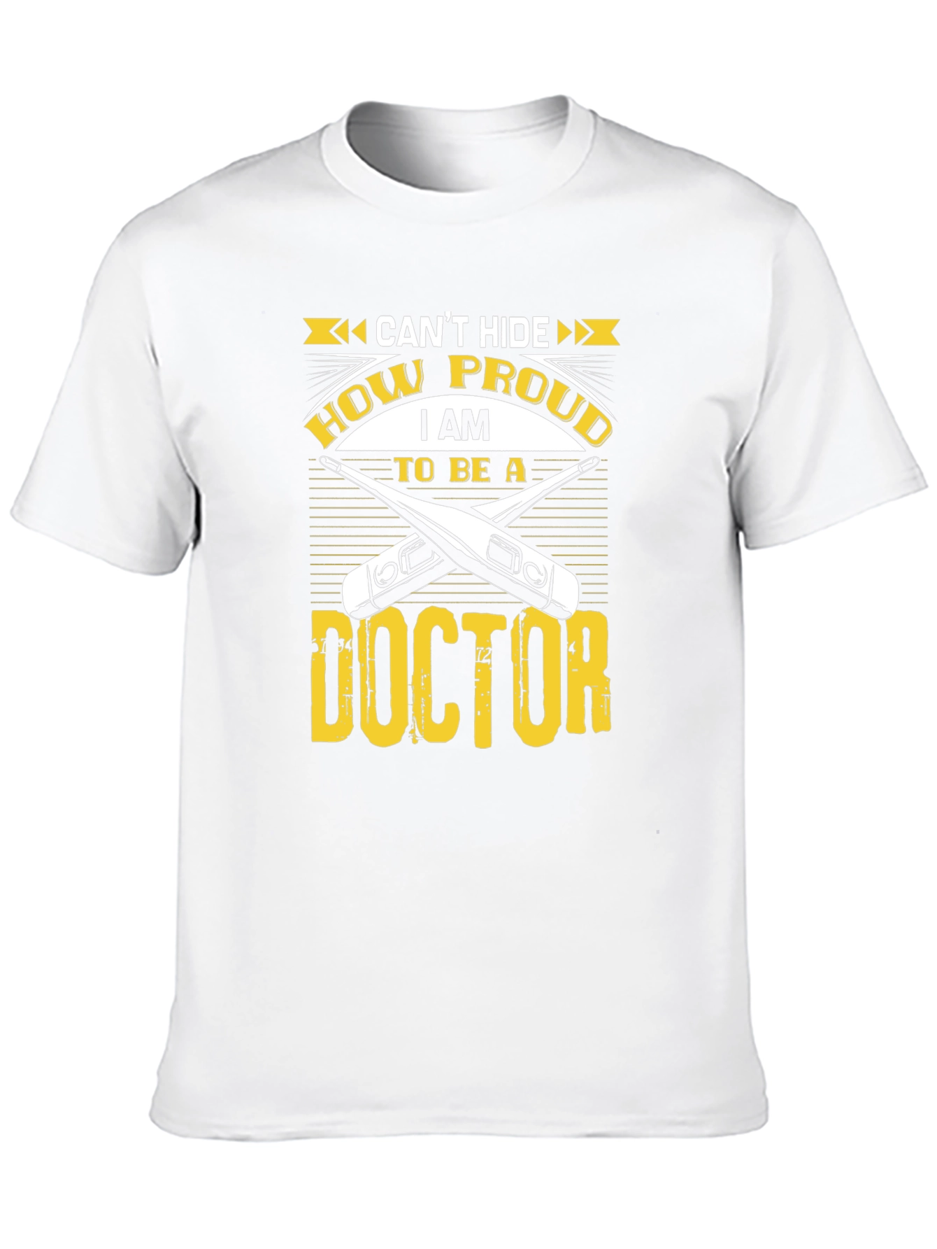 Black Proud Doctor Graphic Tee - Black Cotton T-Shirt view 10