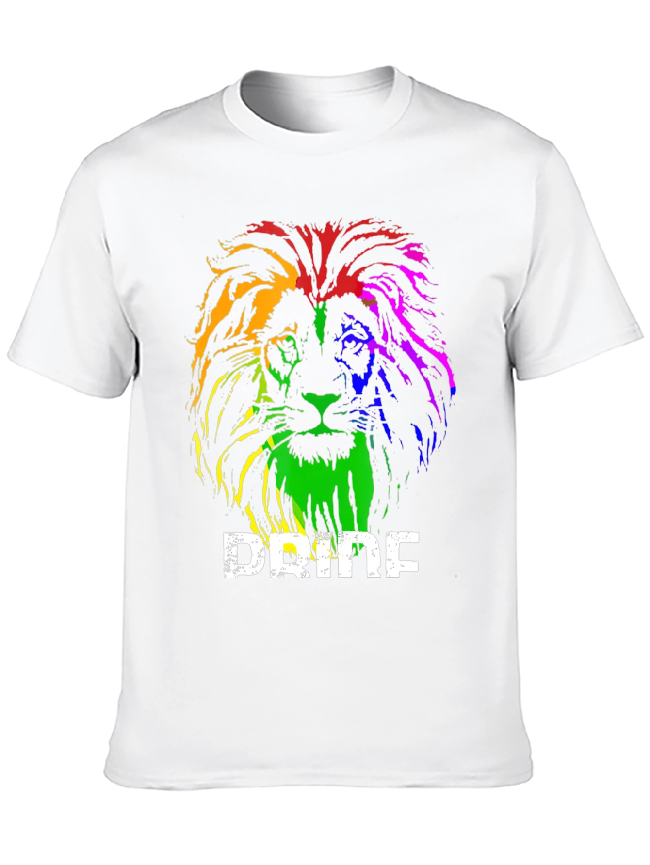 Black Rainbow Pride Lion Graphic T-Shirt view 10