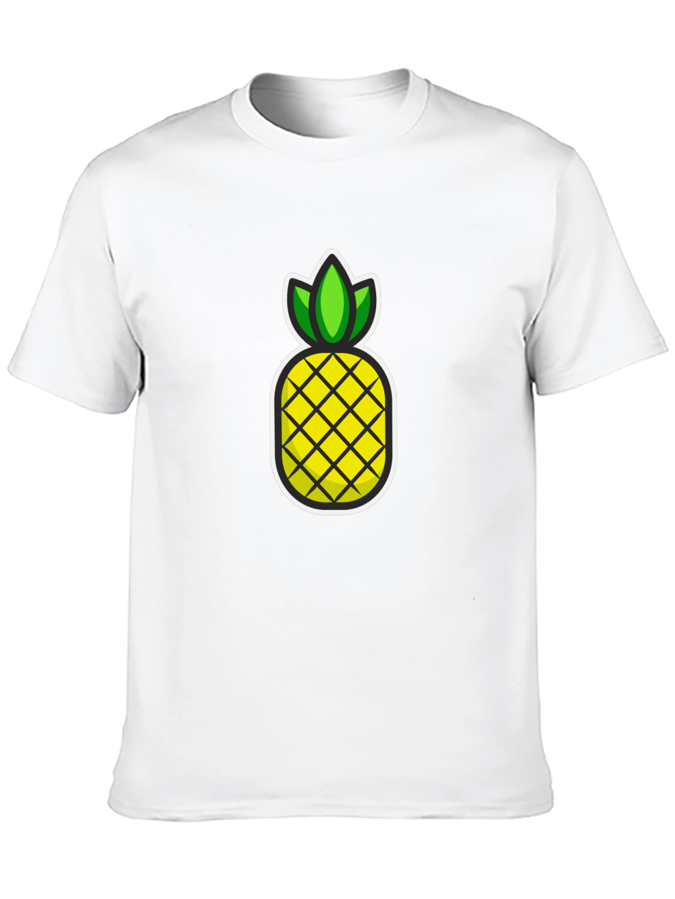 Black Pineapple Graphic T-Shirt - Casual Black Tee view 10