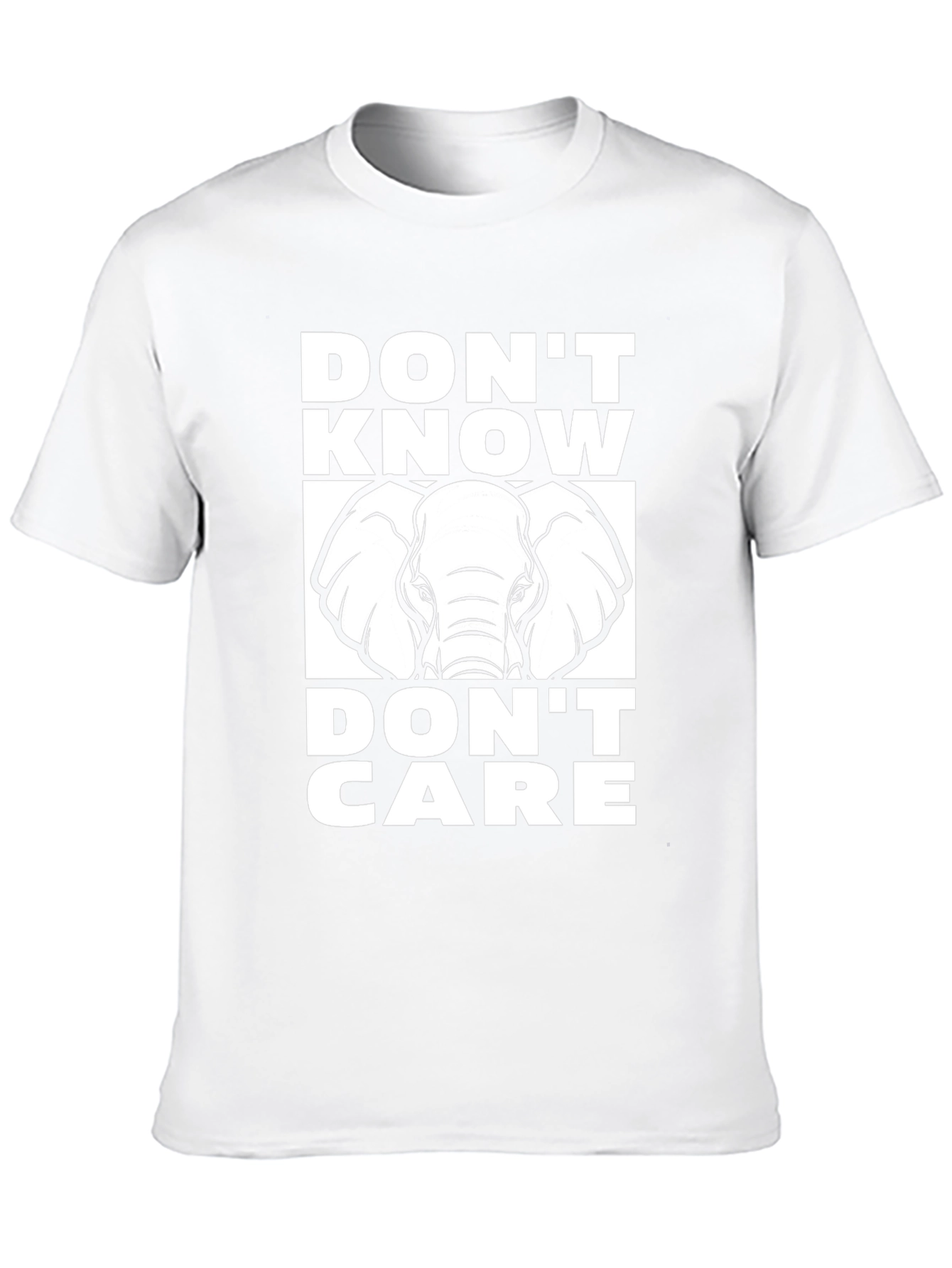 Black Don't Know Don't Care Elephant T-Shirt view 10