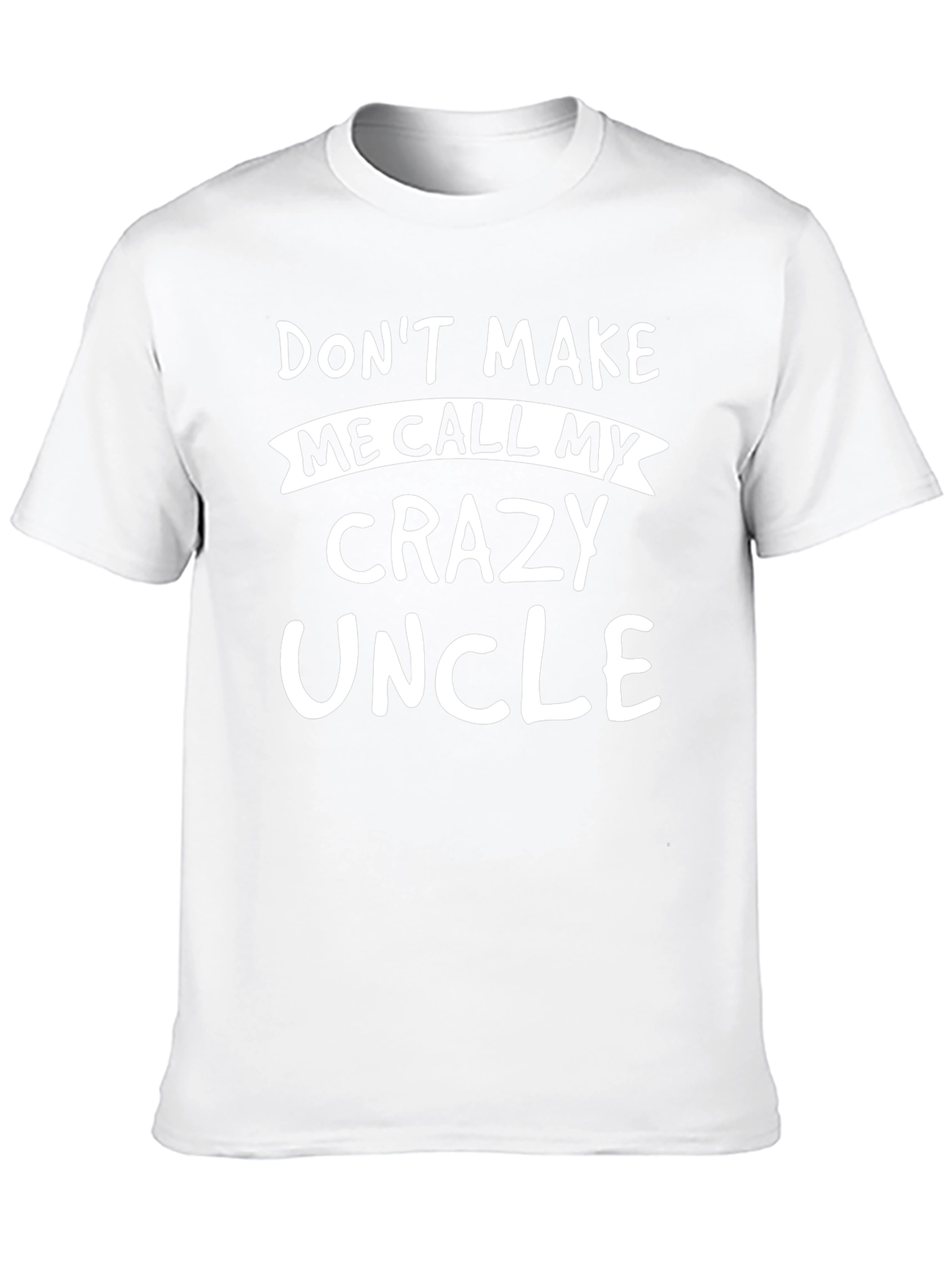 Black Funny "Crazy Uncle" Graphic T-Shirt view 10