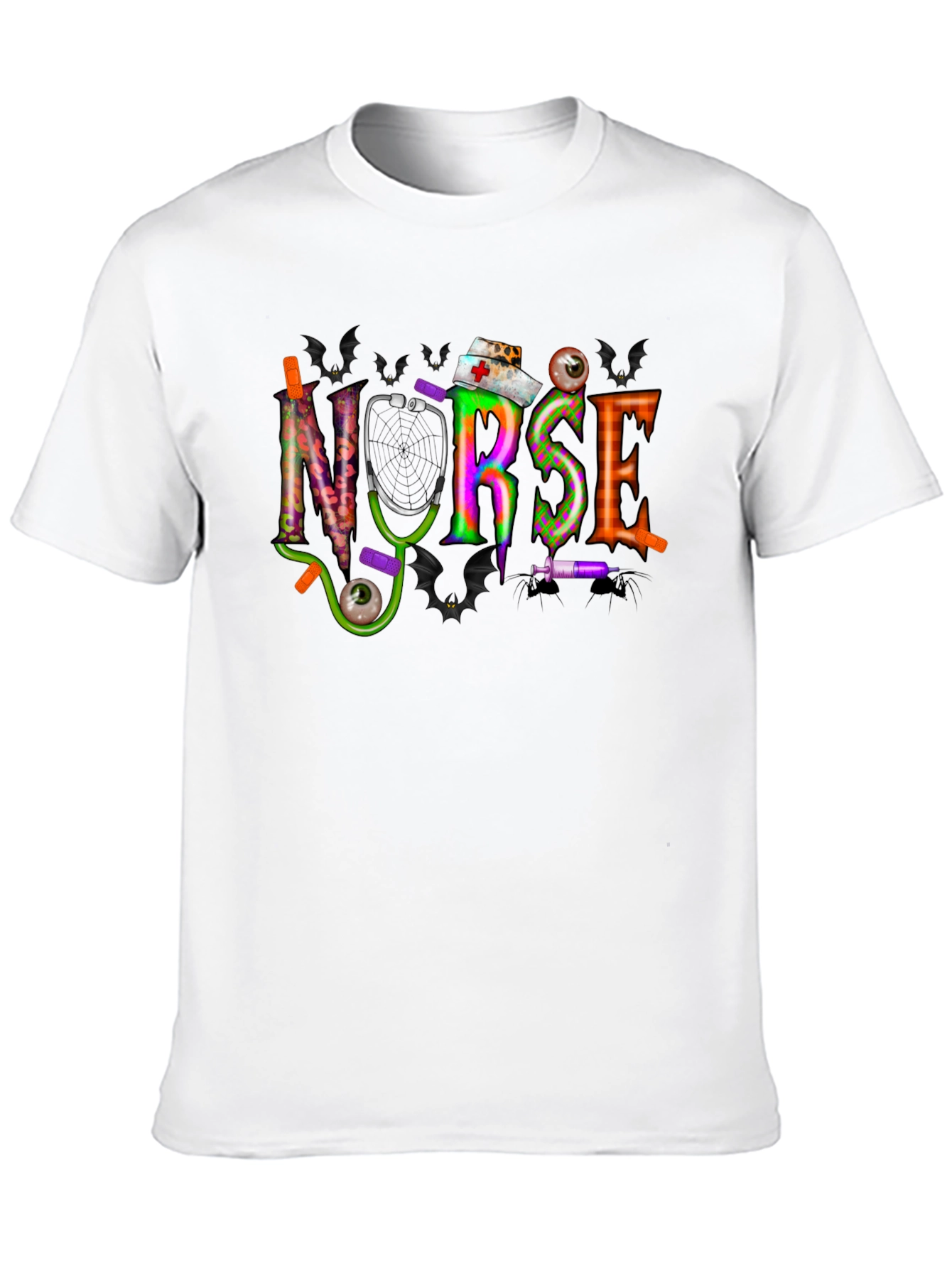 Black Halloween Nurse T-Shirt - Spooky Season Apparel view 10