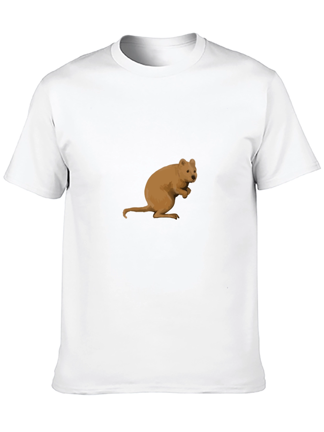 Black Quokka Graphic Tee - Black Cotton T-Shirt view 10
