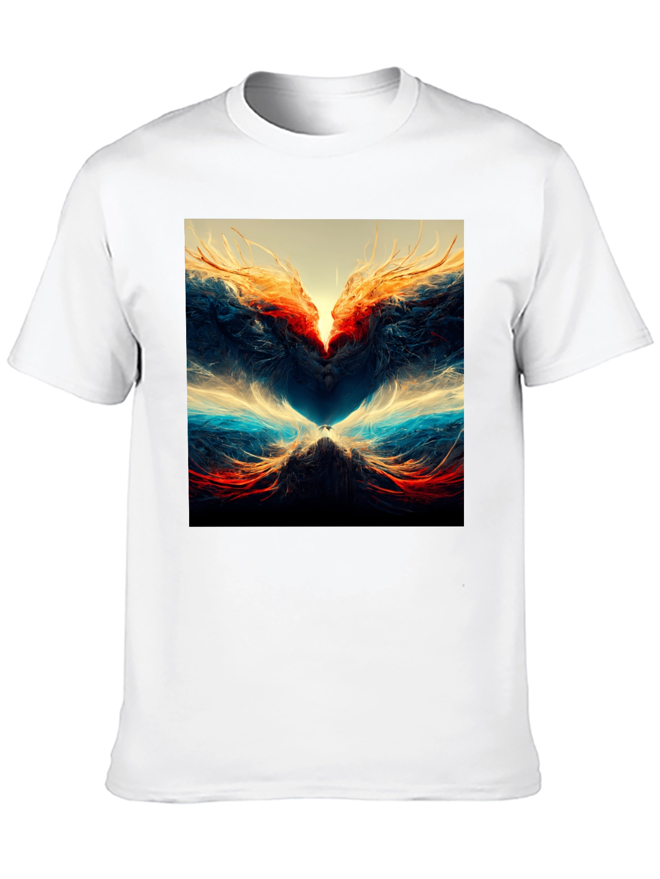 Abstract Art Graphic Print Tee - Black - 10