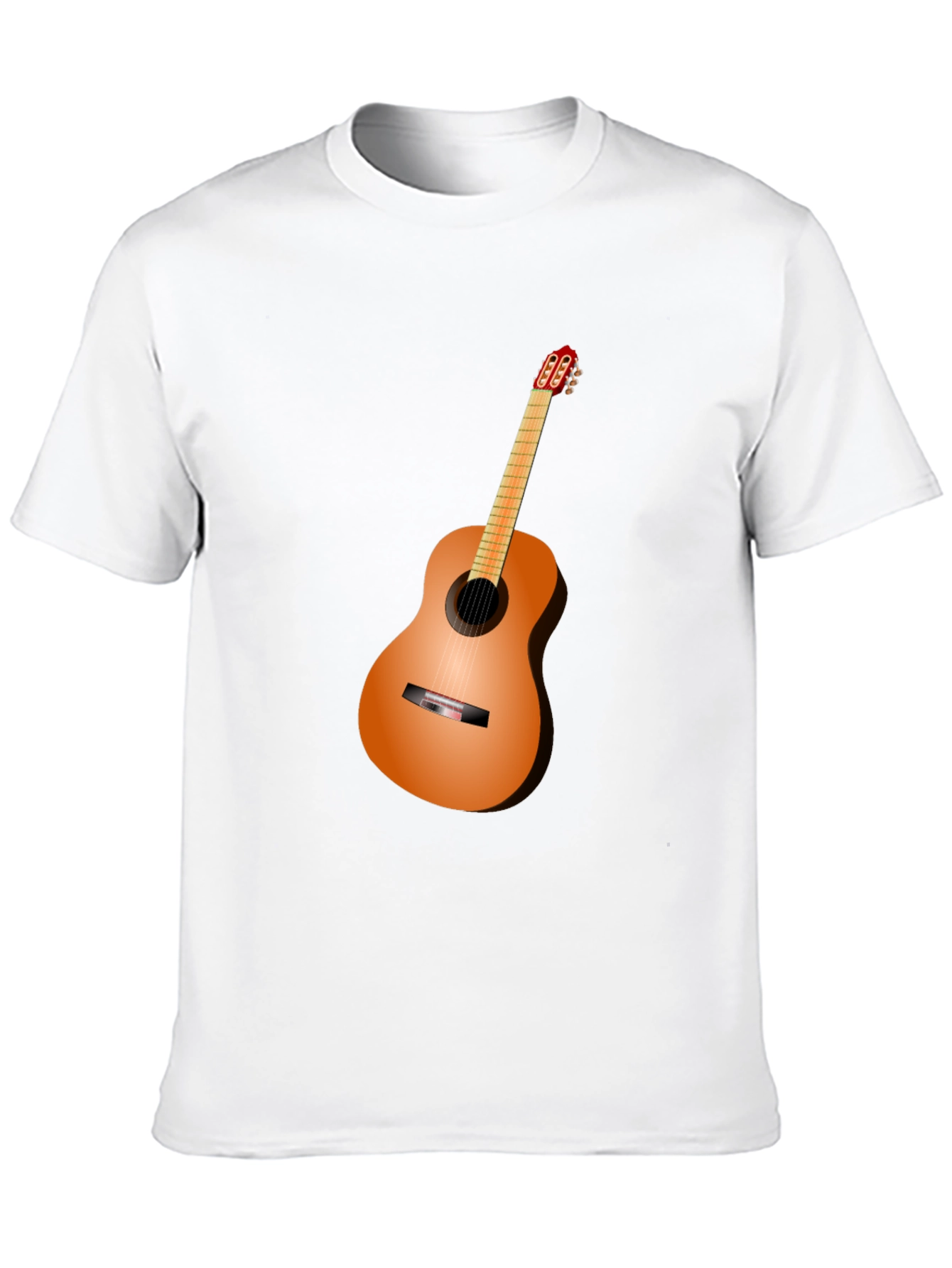 Black Guitar Graphic Tee - Black Cotton Blend view 10