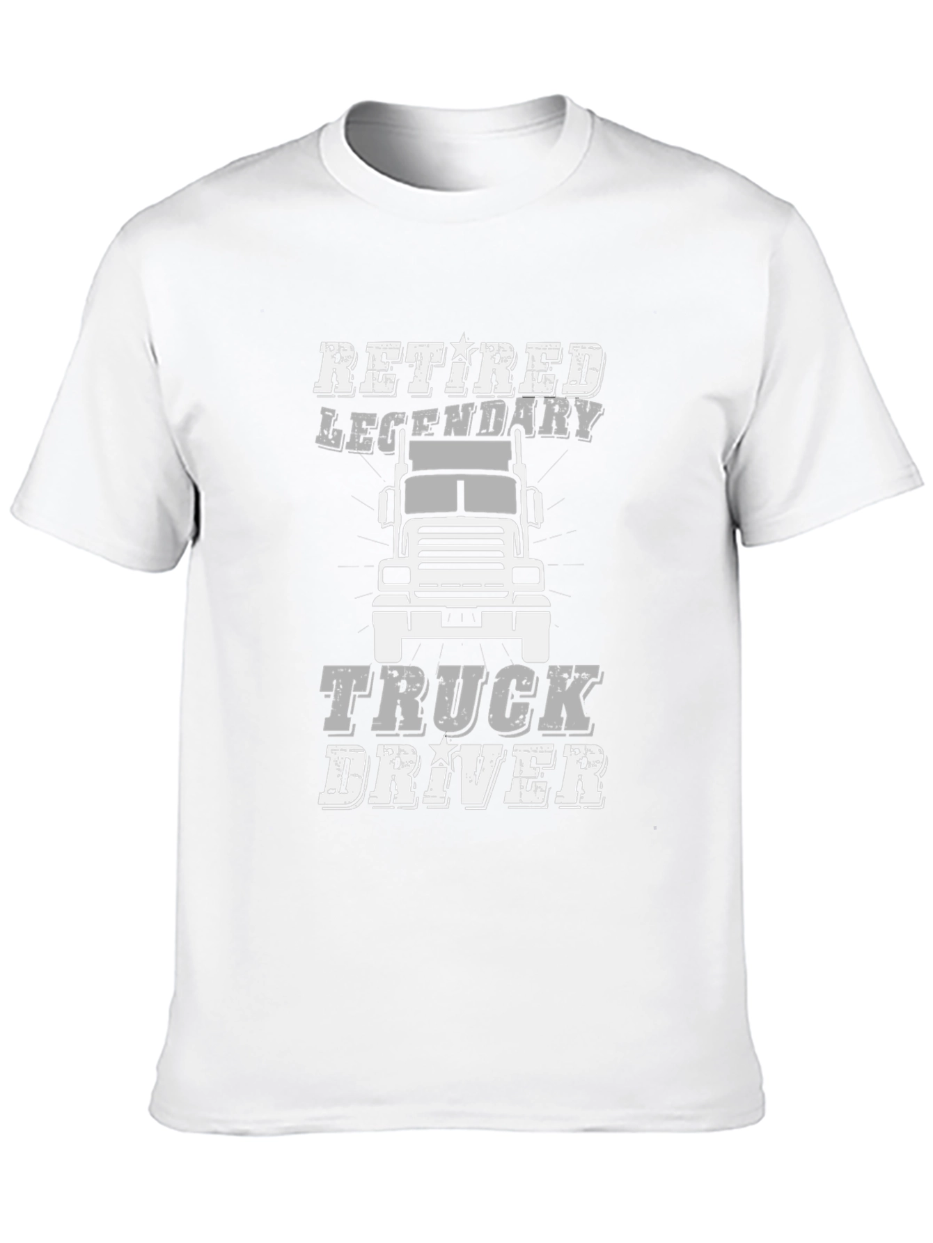 Black Retired Legendary Truck Driver Graphic Tee view 10