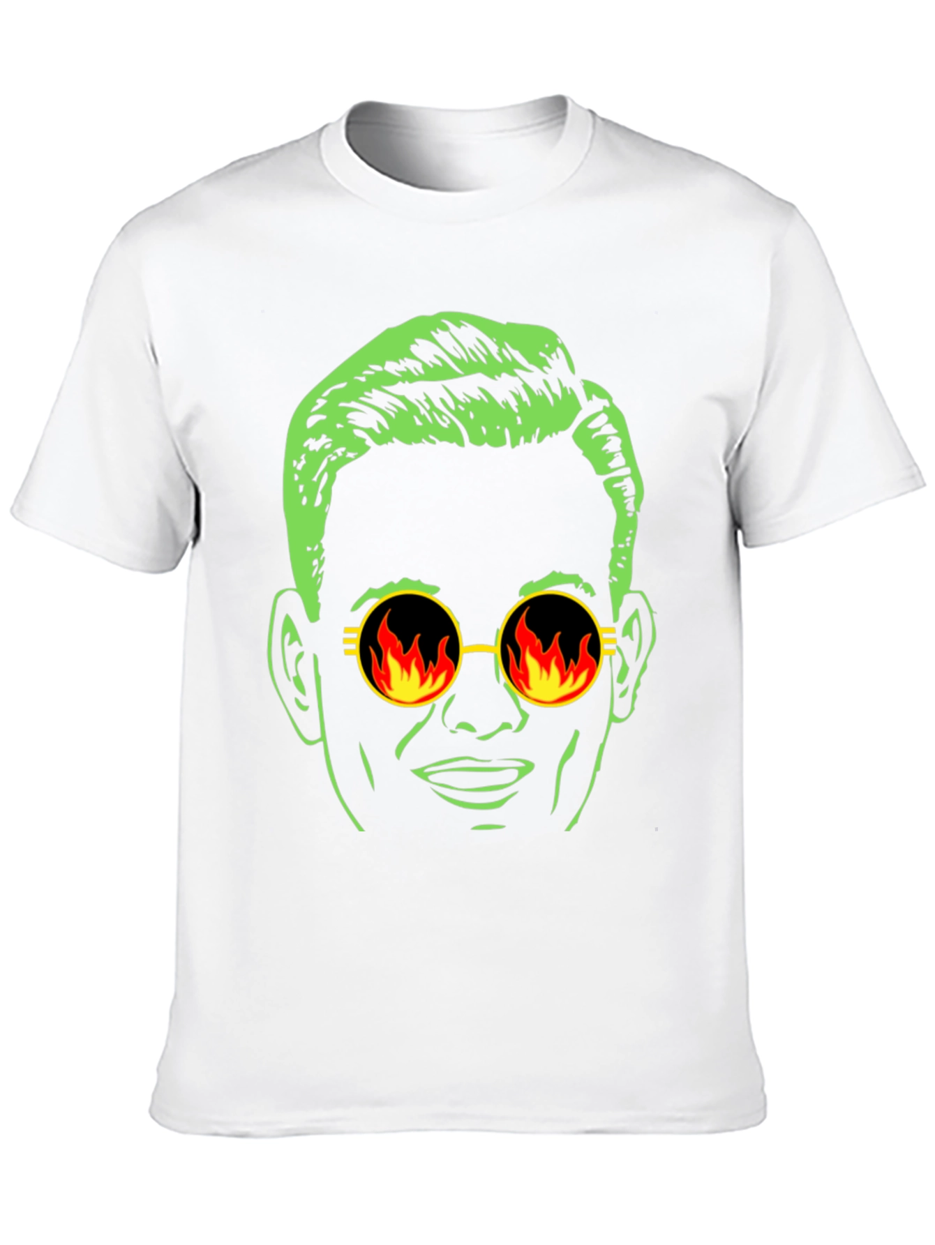 Black Cool Dude Graphic Tee - Retro Fire Sunglasses view 10