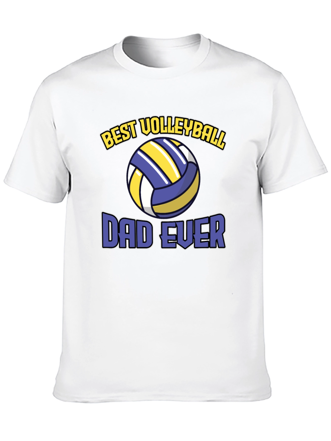 Black Best Volleyball Dad Ever T-Shirt view 10
