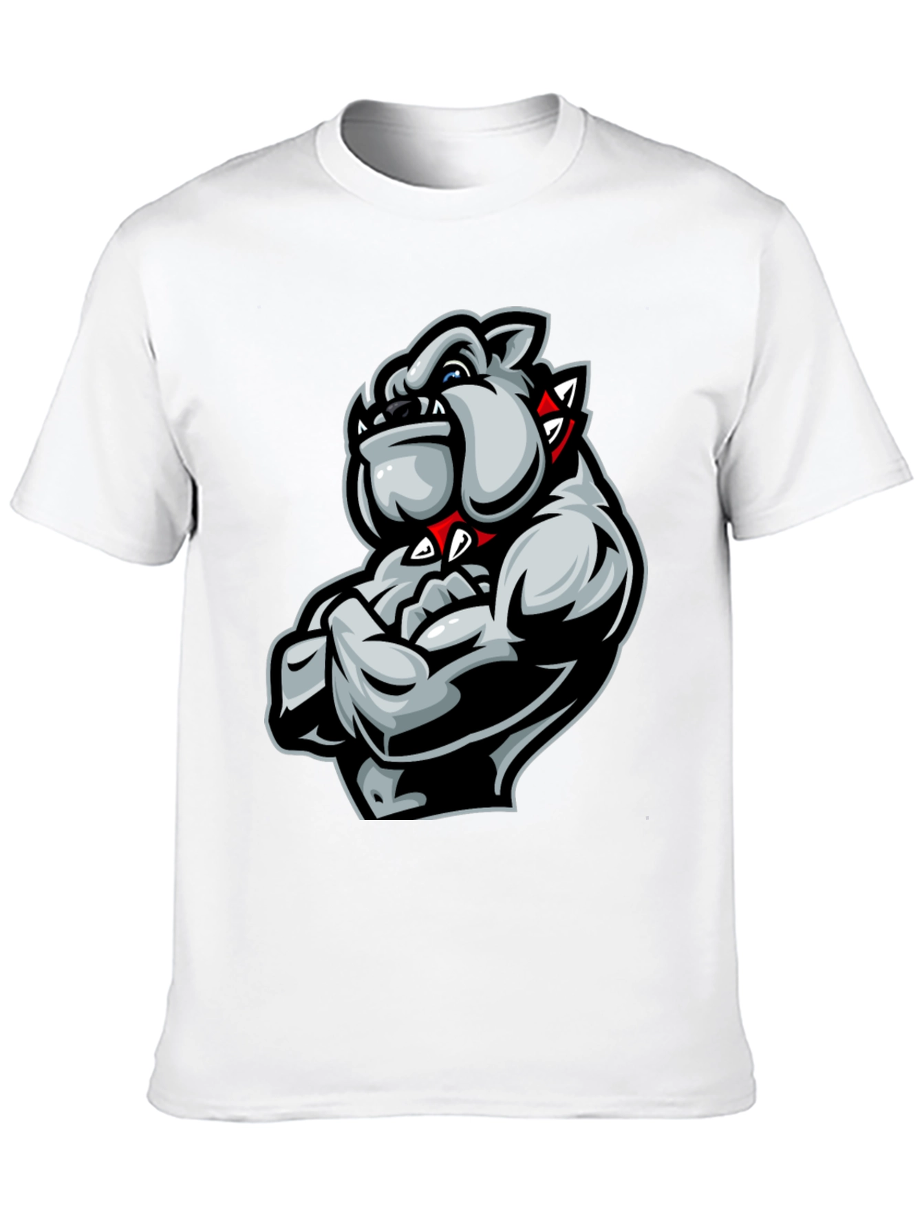 Black Bulldog Muscle T-Shirt - Fierce Graphic Tee view 10