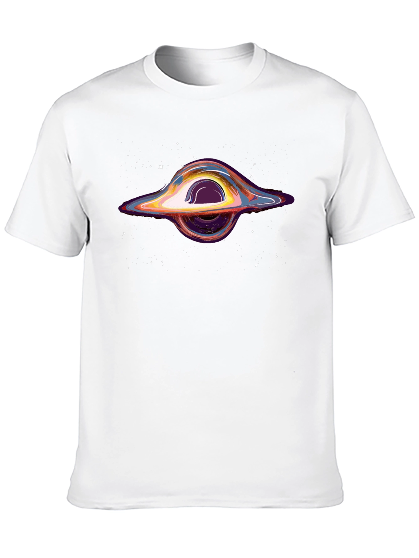 Black Black Hole Graphic Tee - Cosmic Design view 10