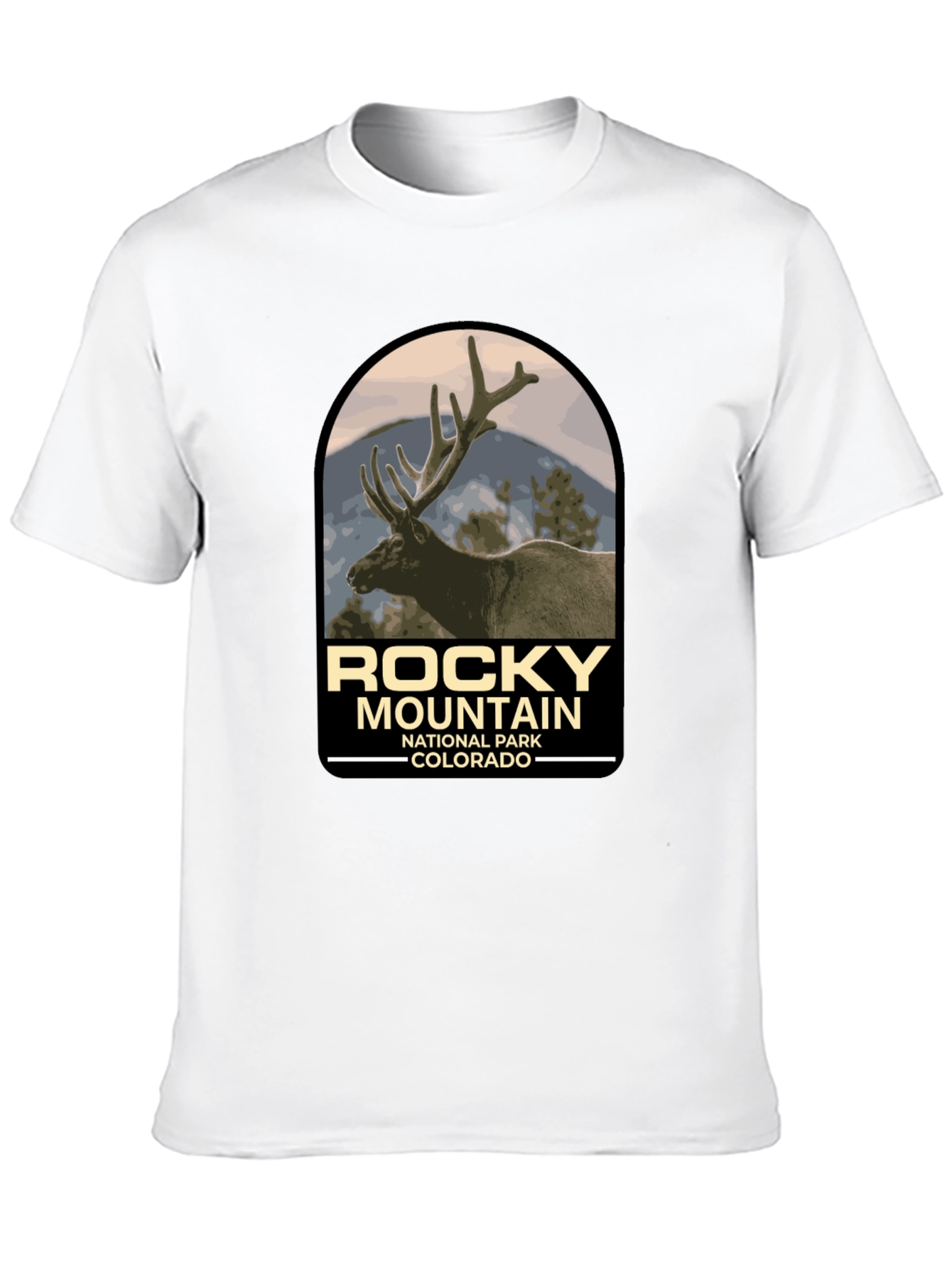 Black Rocky Mountain National Park Tee view 10