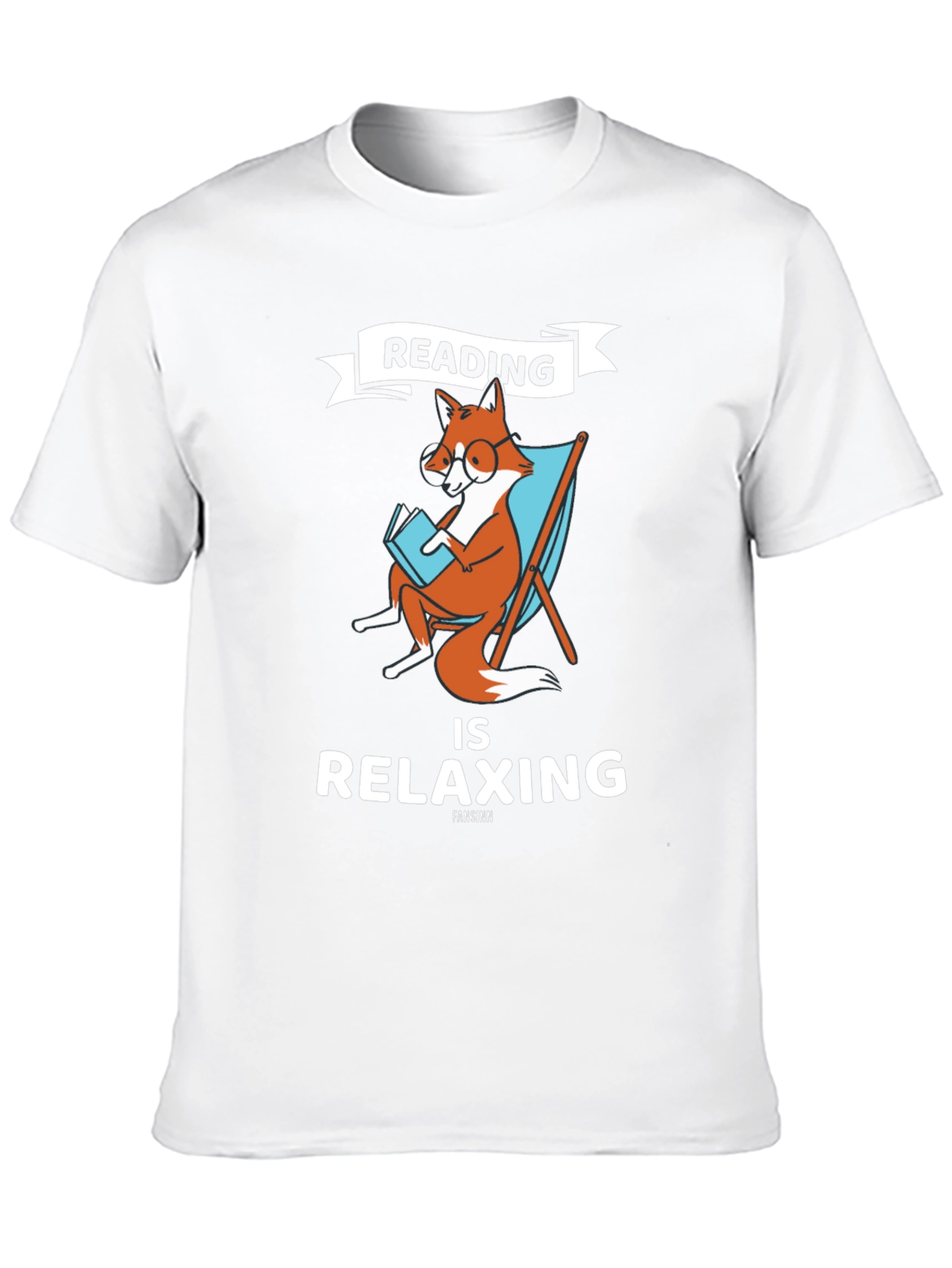 Black Reading Fox Graphic T-Shirt view 10