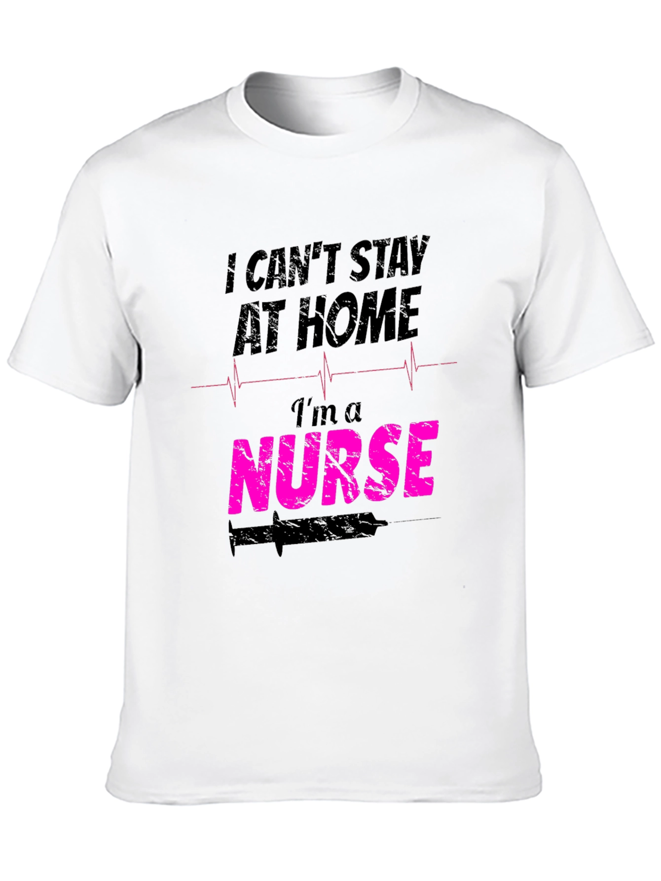 Black Nurse T-Shirt: I Can't Stay At Home view 10