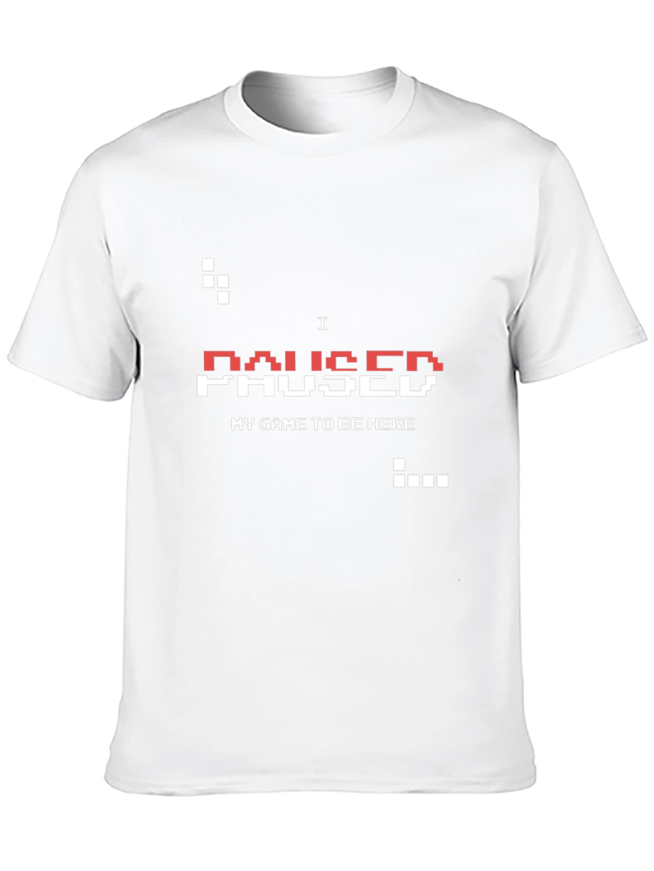 Black I Paused My Game T-Shirt - Gamer Apparel view 10