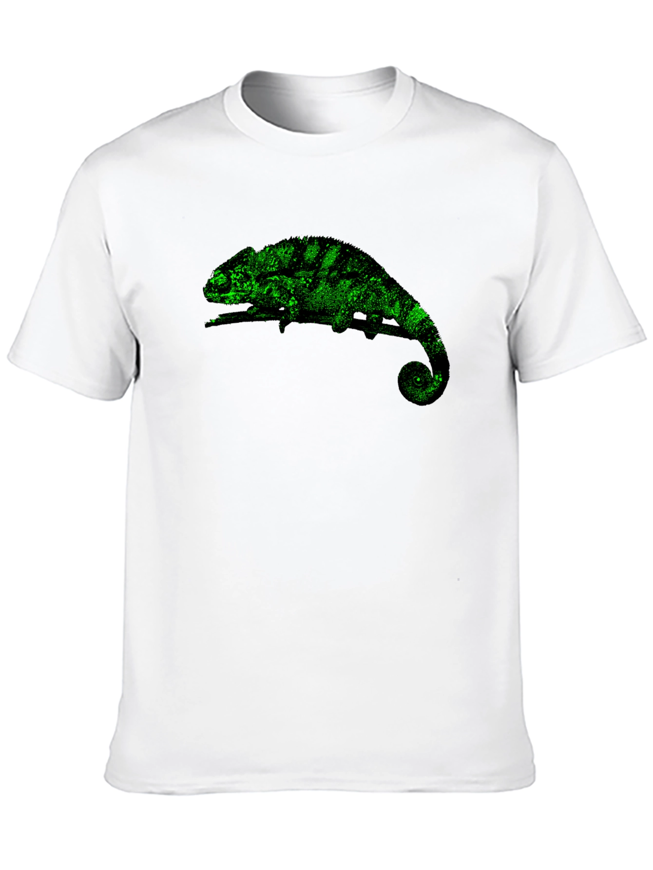 Black Chameleon Graphic Print T-Shirt - Black view 10