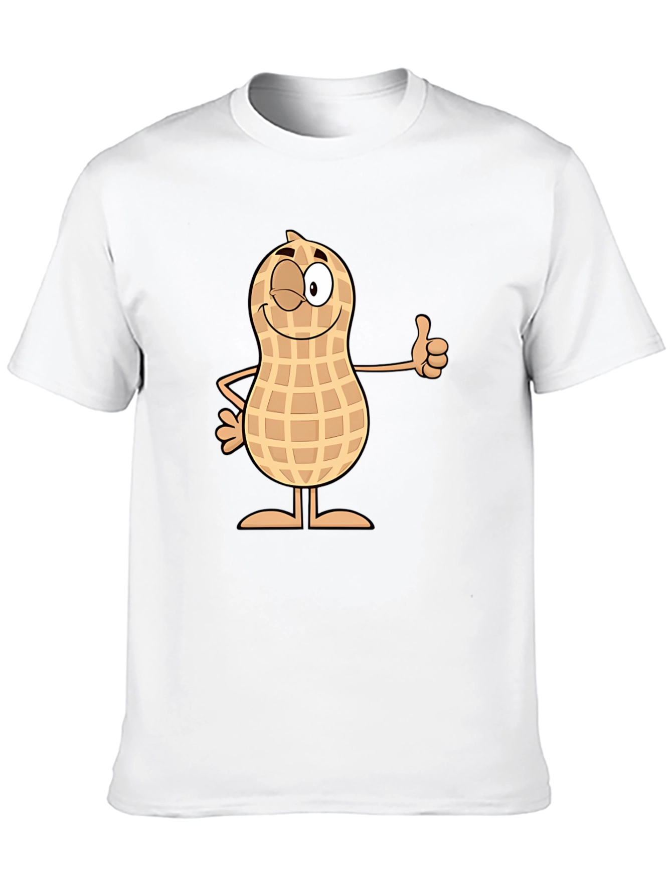 Black Funny Peanut Cartoon Black T-Shirt view 10