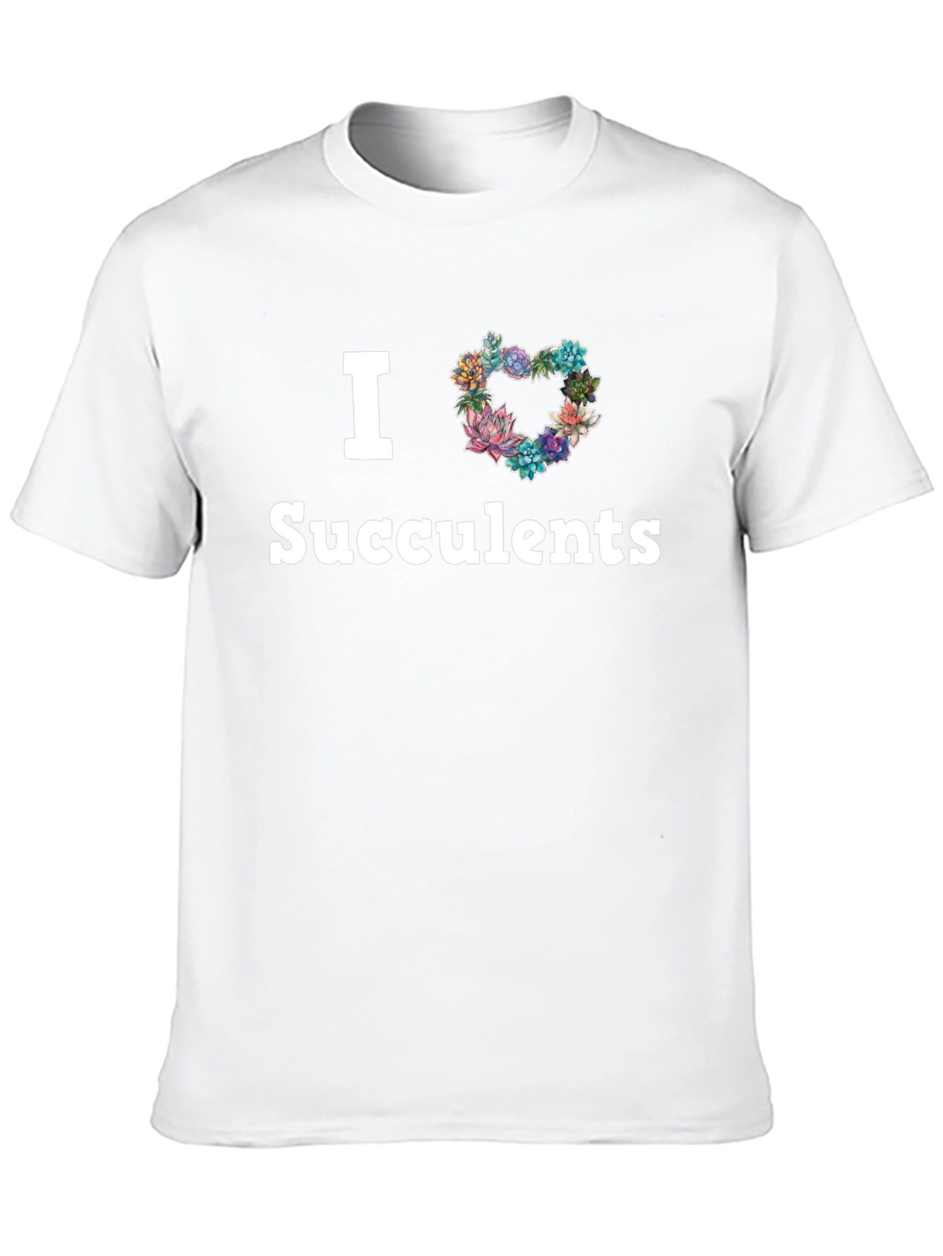 Black I Heart Succulents Graphic T-Shirt view 10