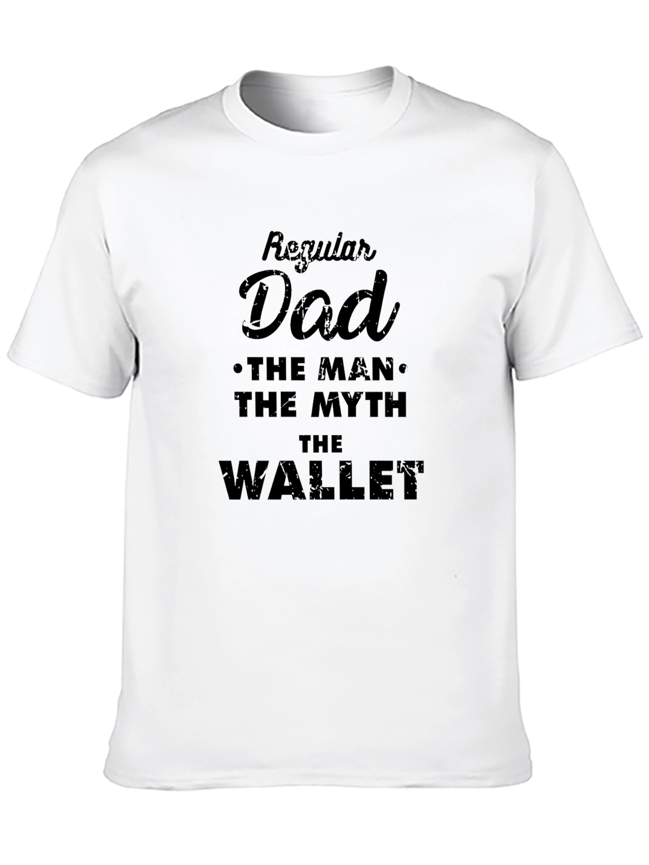 Black Regular Dad Funny Graphic T-Shirt view 10