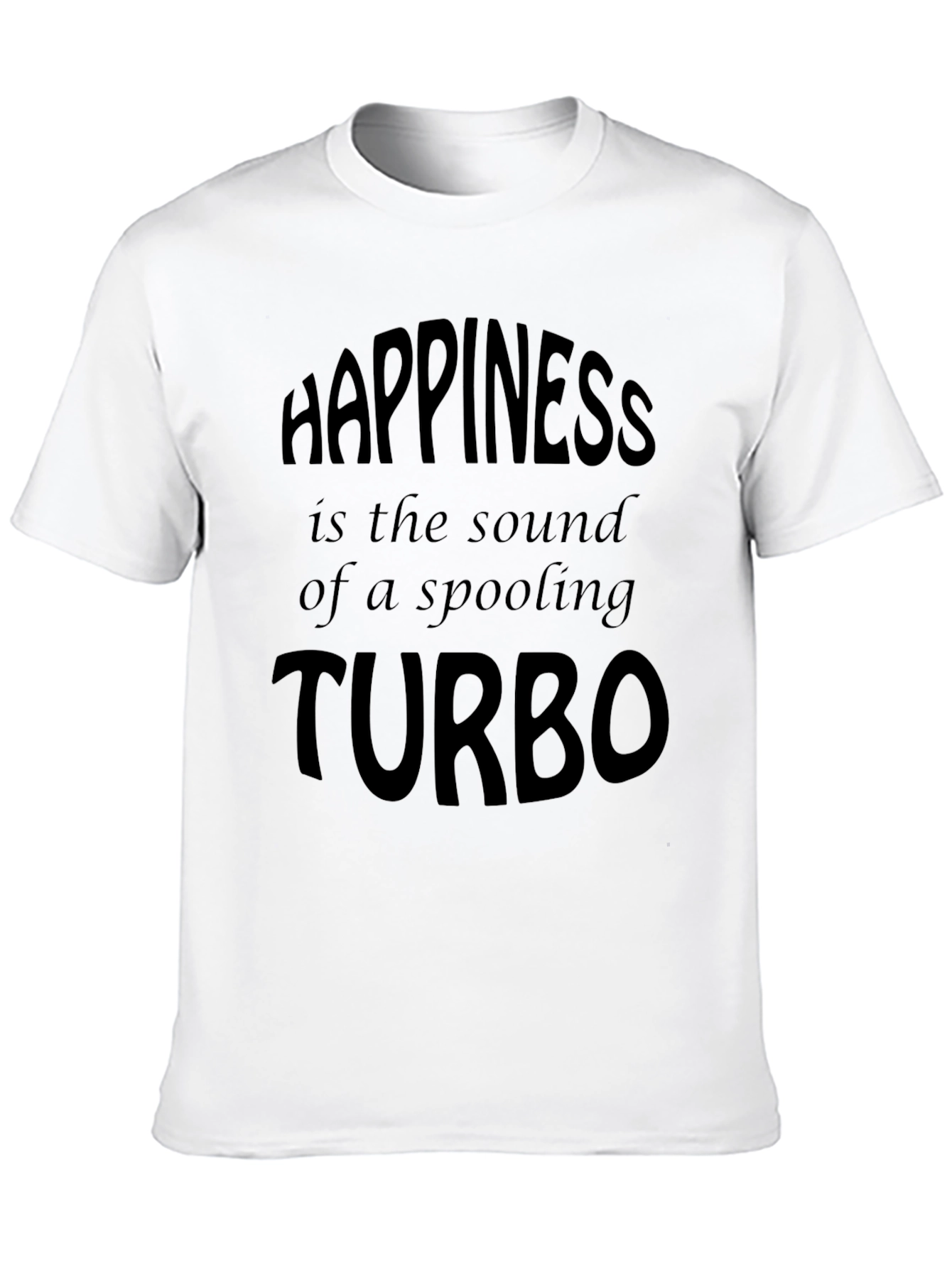 Black Happiness is a Spooling Turbo T-Shirt - Men's Black Tee view 10