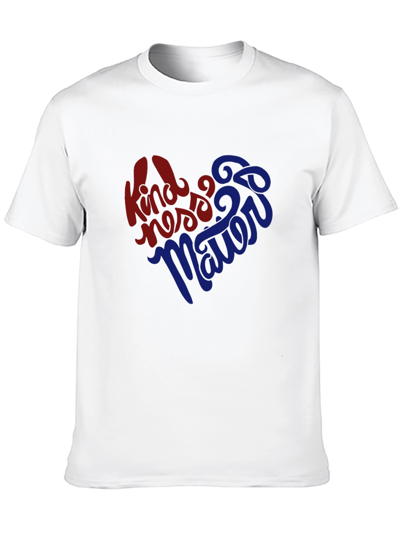 Black Kindness Matters Graphic Tee - Soft Cotton Crew Neck T-Shirt view 10