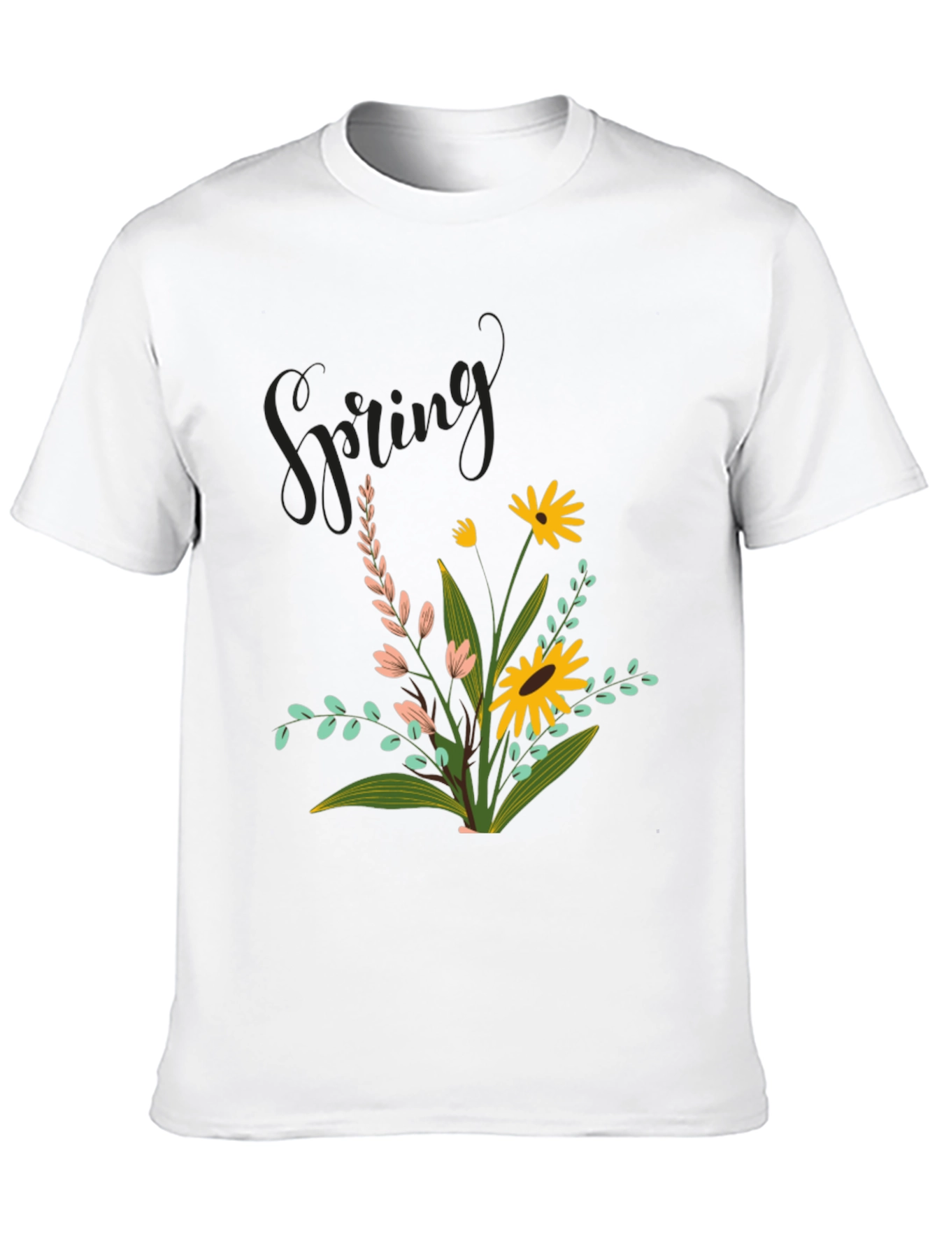Black Spring Flower Graphic Tee view 10