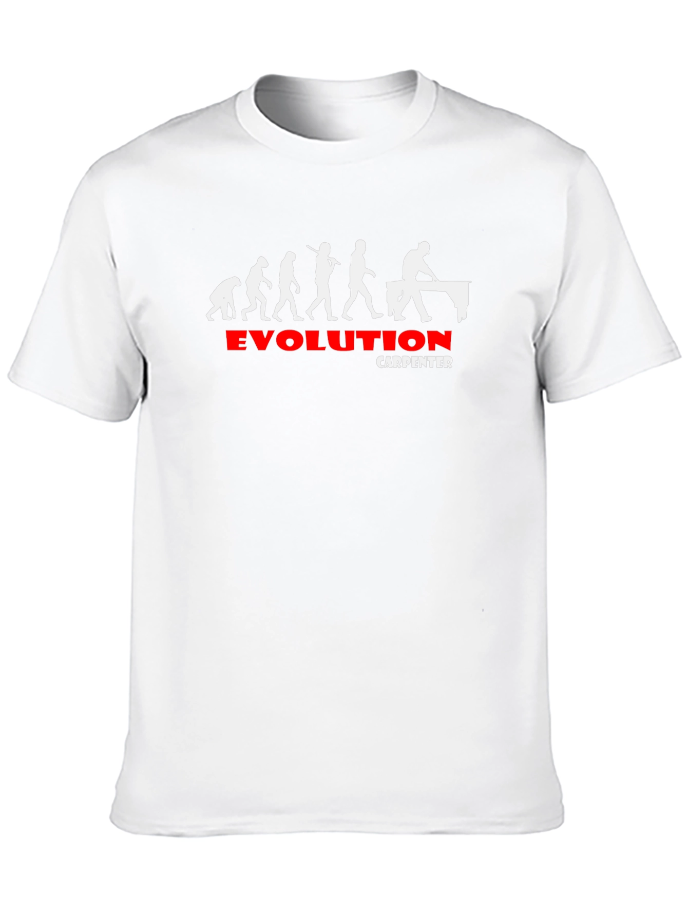 Black Evolution Carpenter T-Shirt - Humorous Woodworker Tee view 10