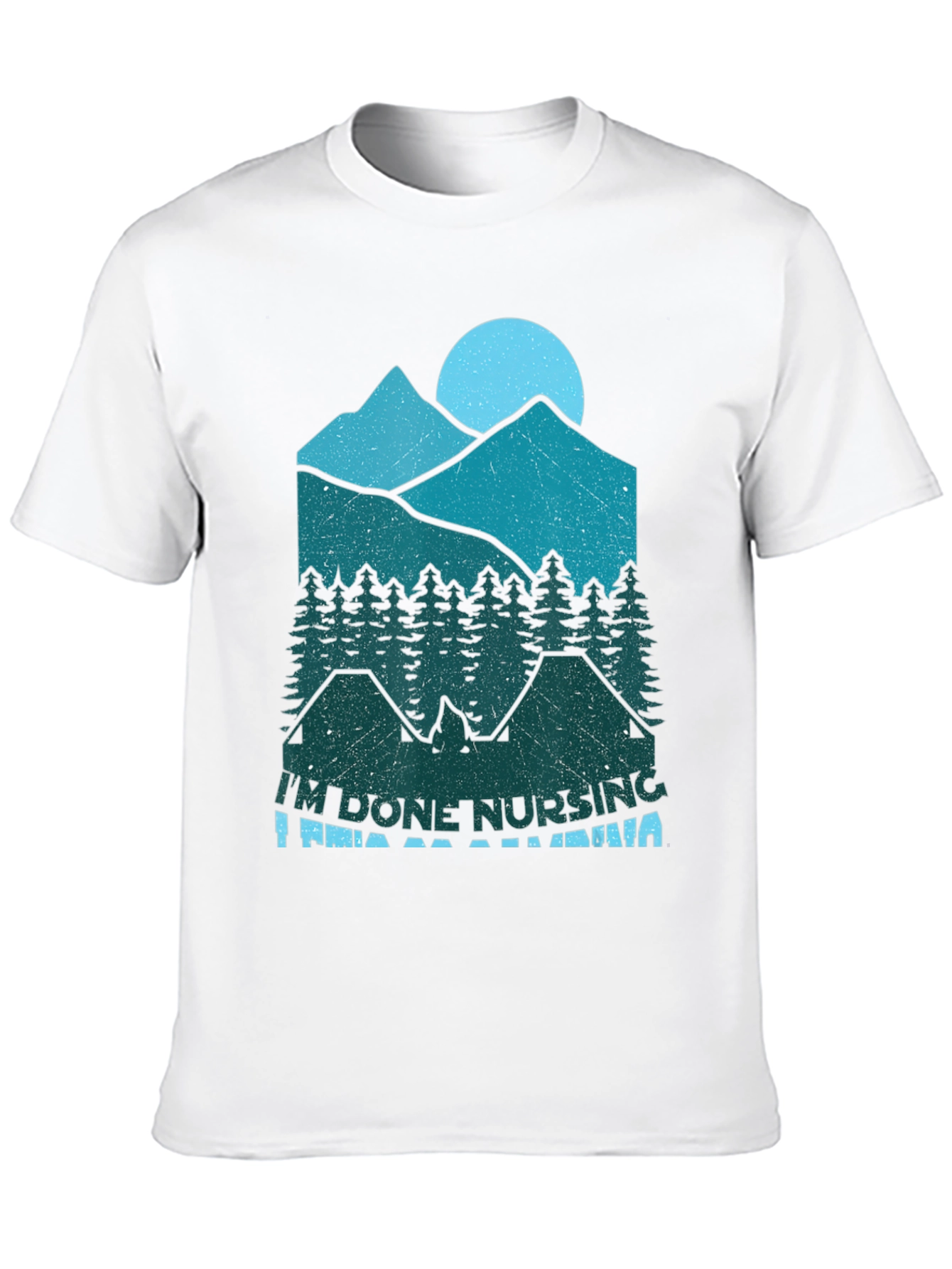 Black I'm Done Nursing I'm Going Camping T-Shirt view 10