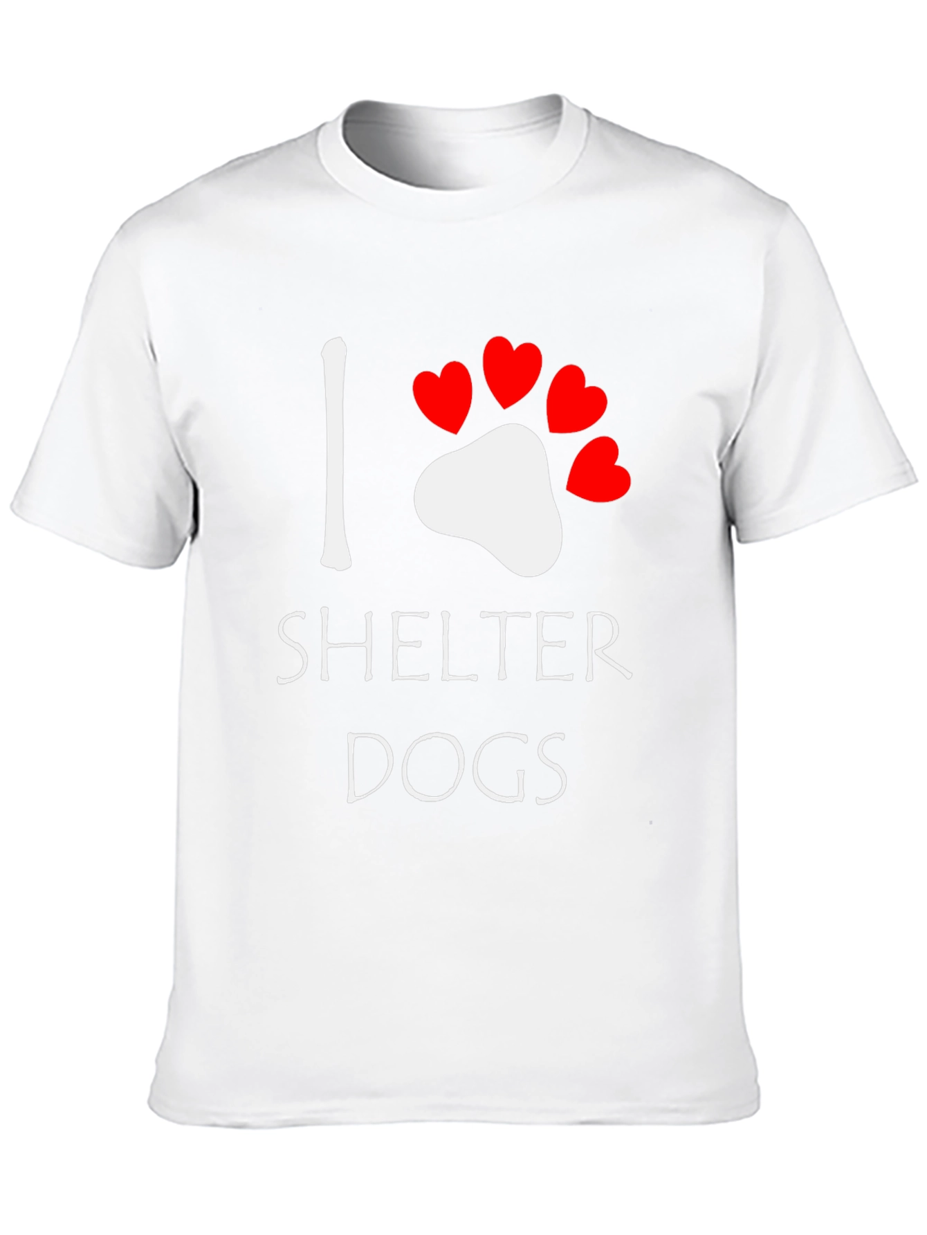 Black I Heart Shelter Dogs Tee view 10