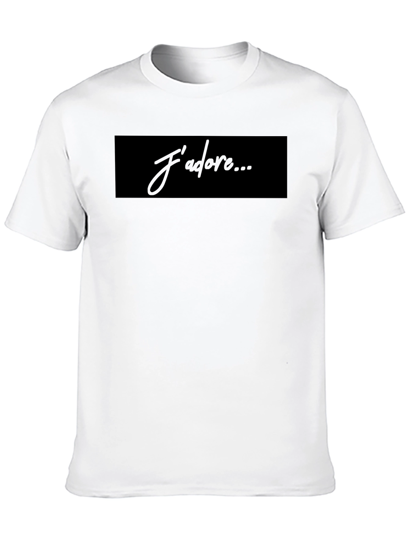 Black J'adore Graphic Tee - Stylish Black Cotton T-Shirt view 10