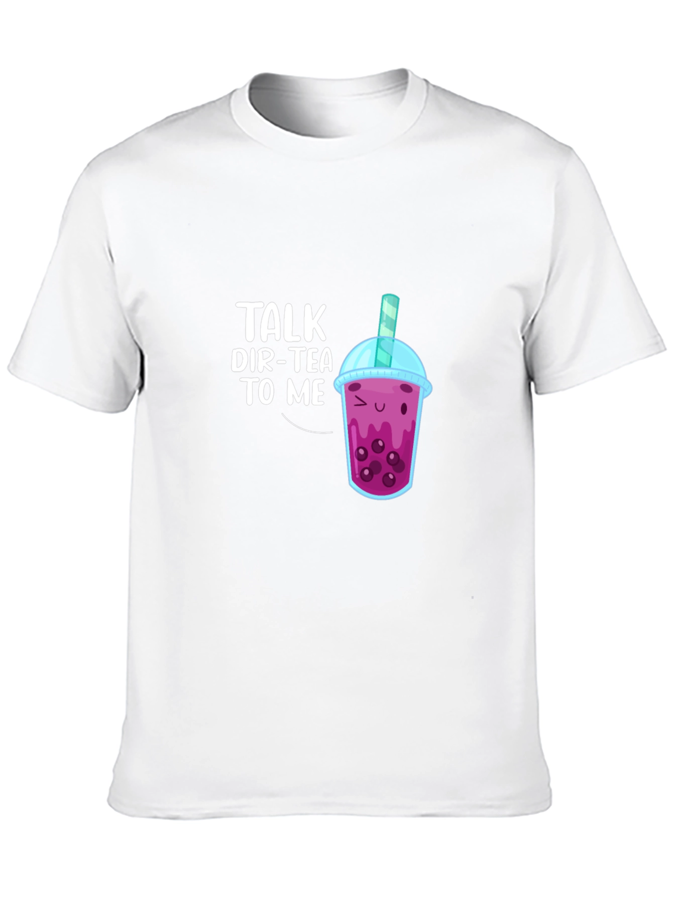Black Talk Dir-Tea To Me Bubble Tea T-Shirt view 10