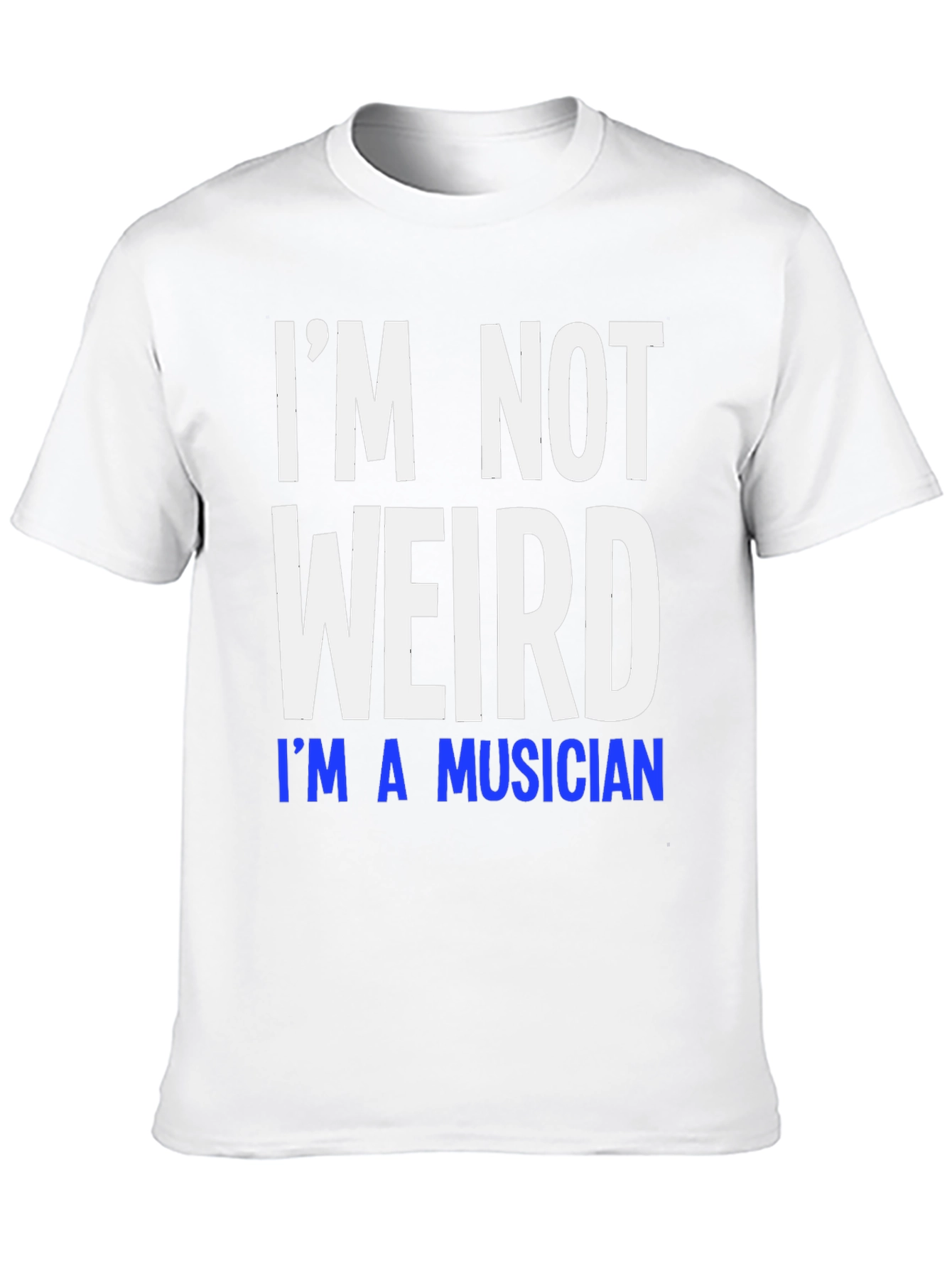 Black I'm Not Weird I'm A Musician T-Shirt view 10