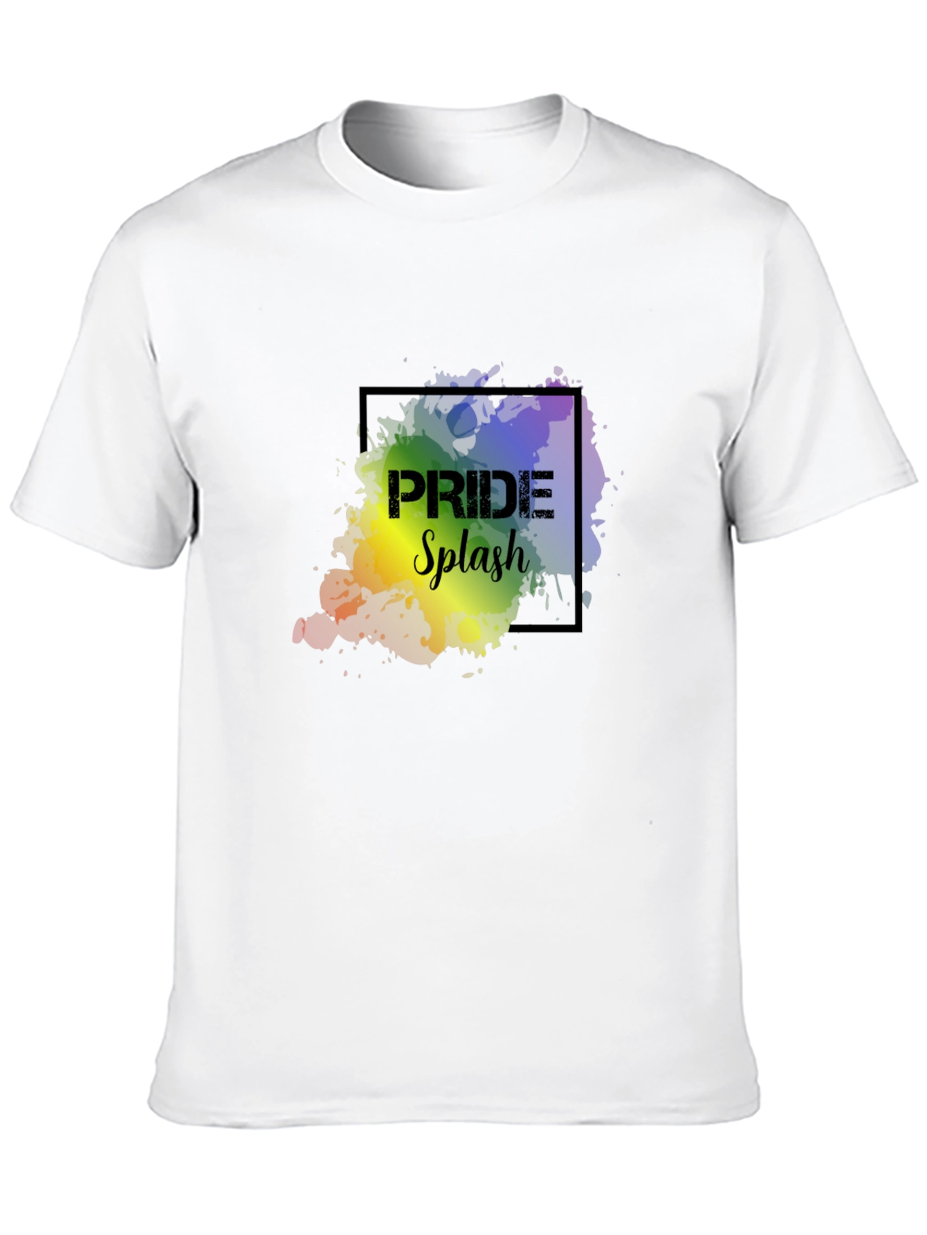 Pride Splash Graphic Tee - Black - 10