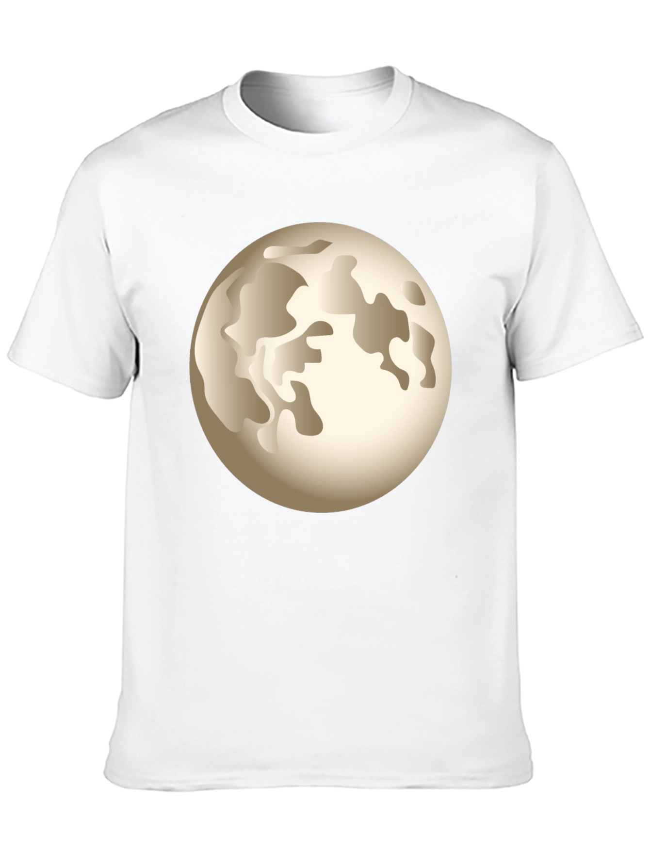 Black Moon Graphic Print Men's Black T-Shirt view 10