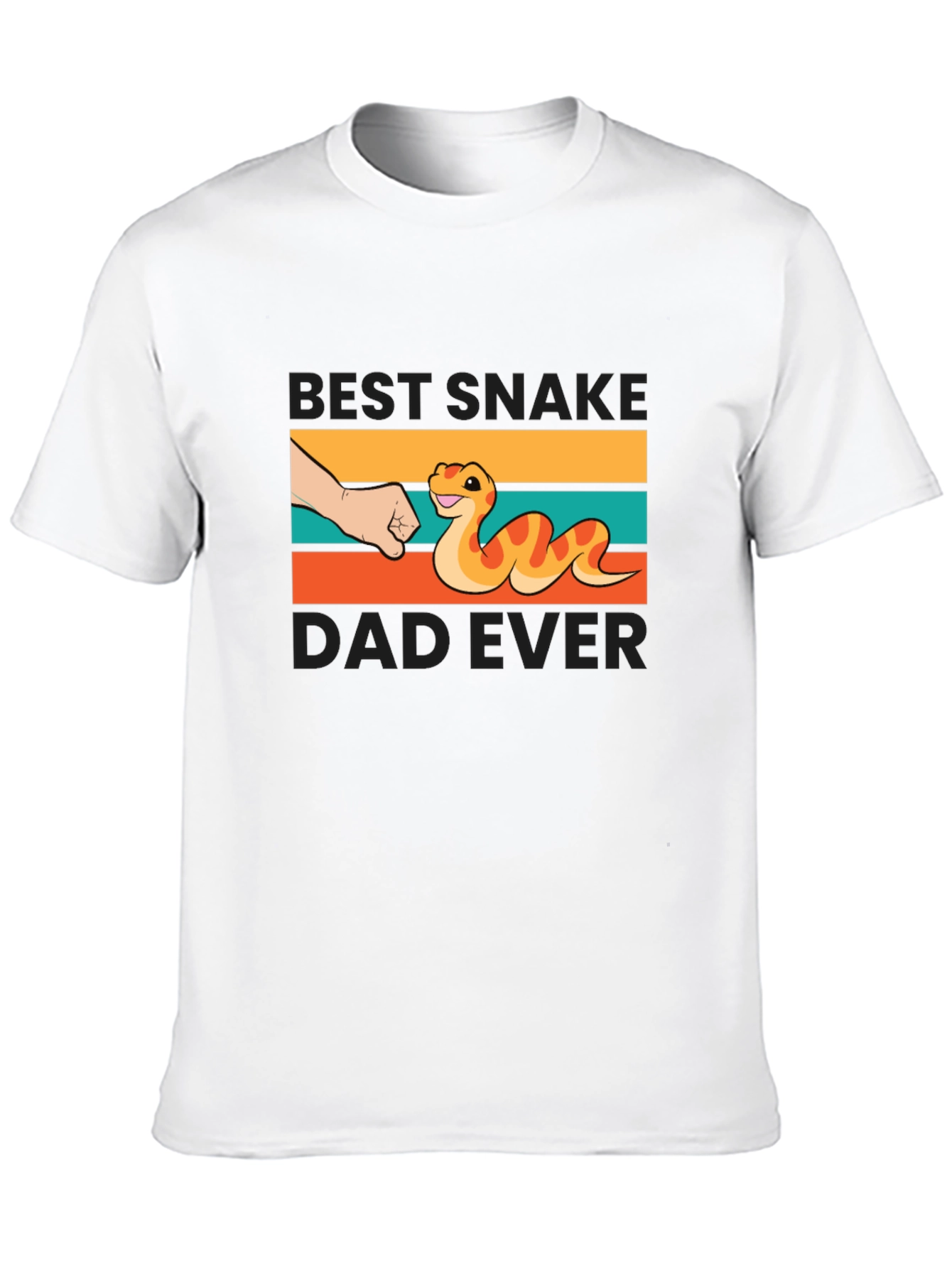 Black Best Snake Dad Ever T-Shirt view 10