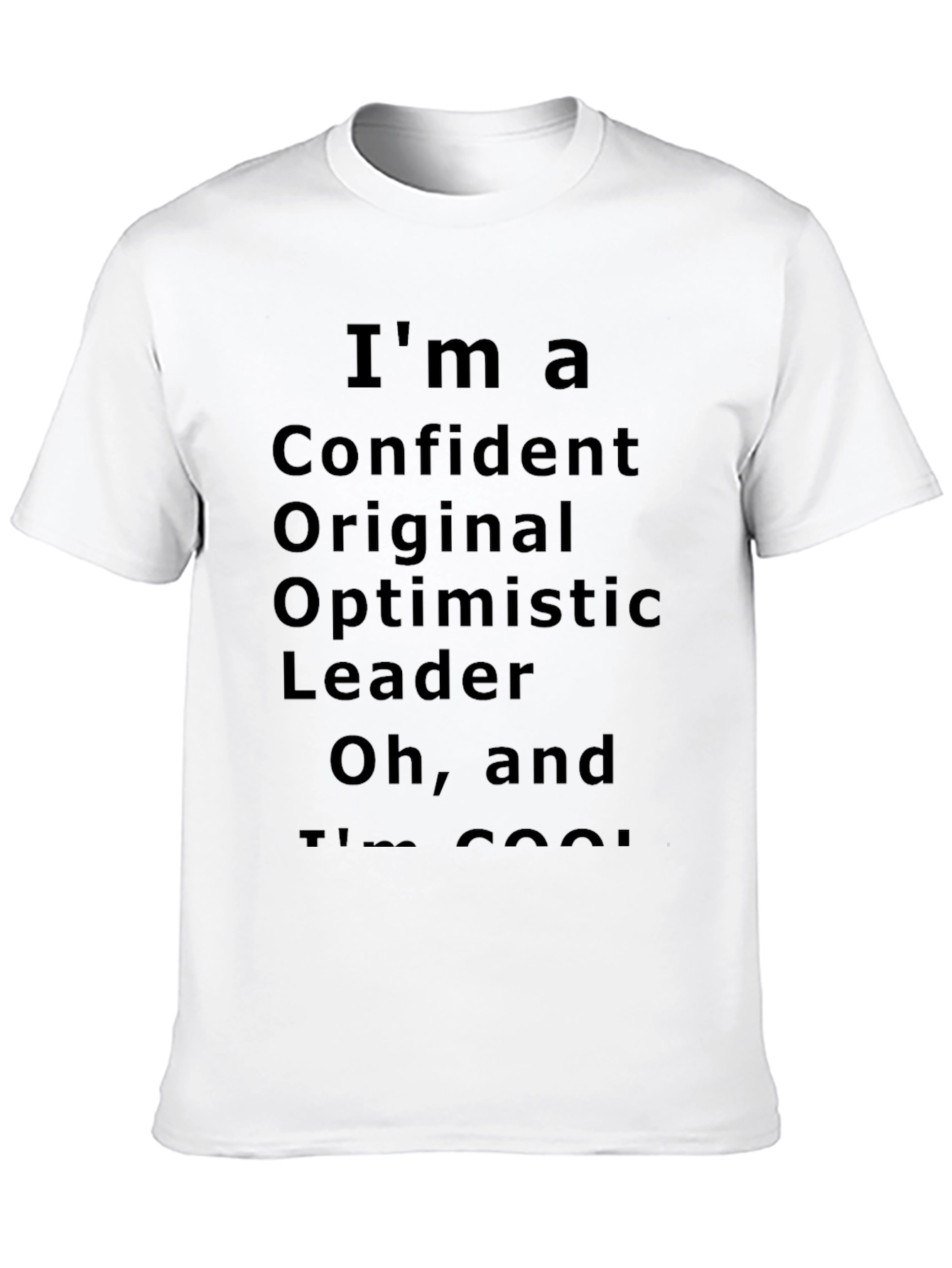 Black Confident, Original, Optimistic Leader T-Shirt view 10