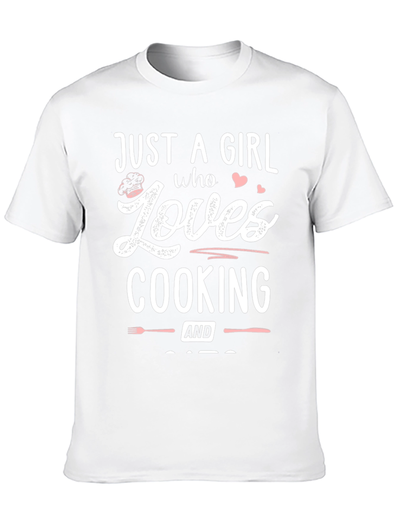 Black Just A Girl Who Loves Cooking Black T-Shirt view 10