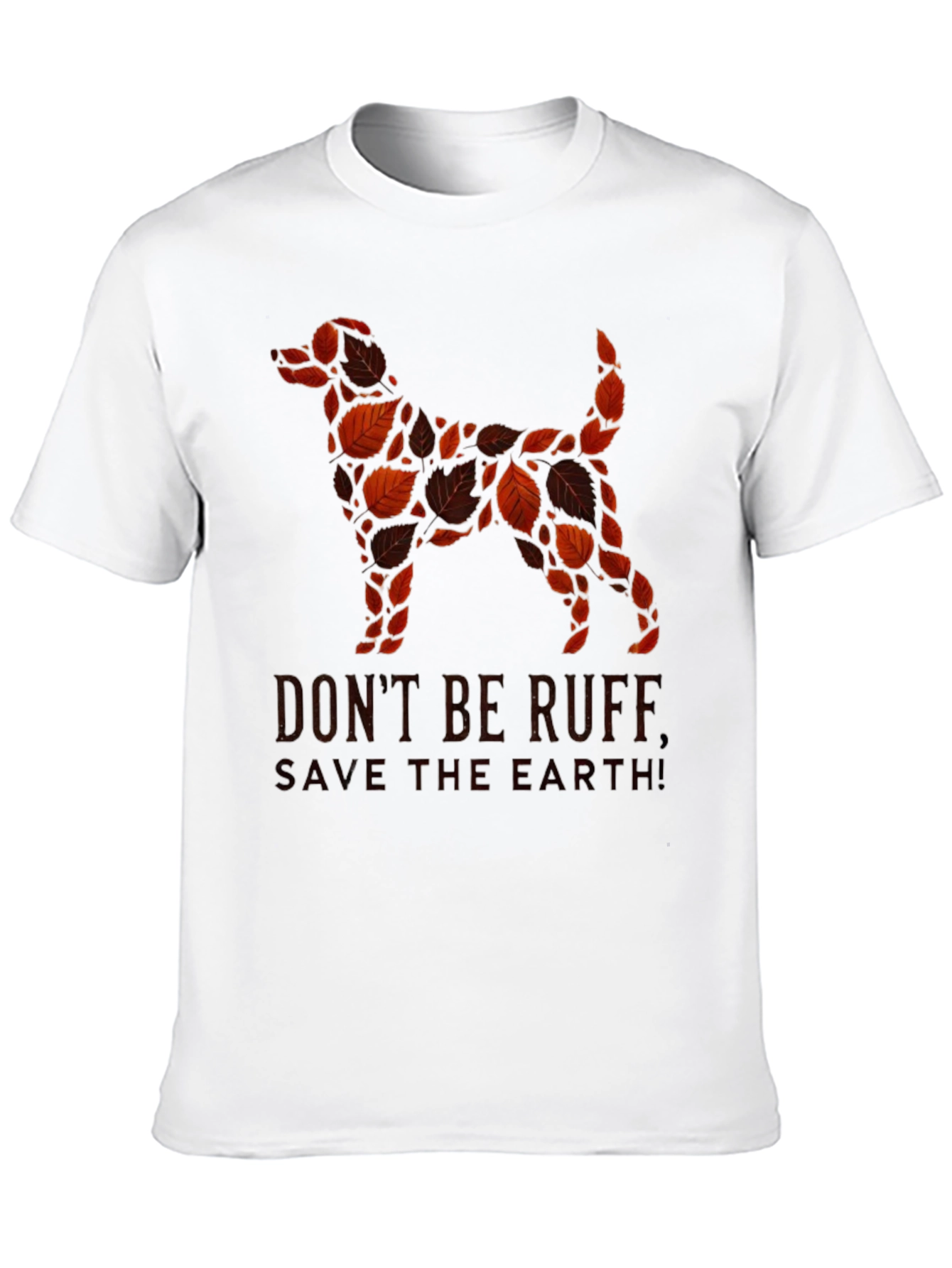 Black Eco-Friendly Dog Lover's T-Shirt view 10