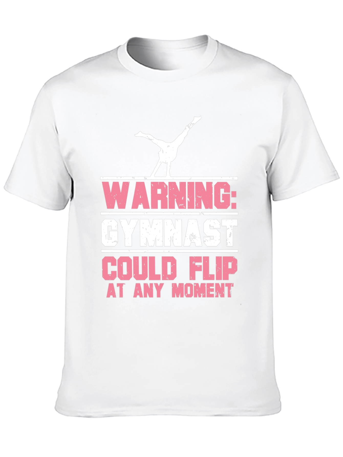 Black Warning Gymnast Flip T-Shirt view 10