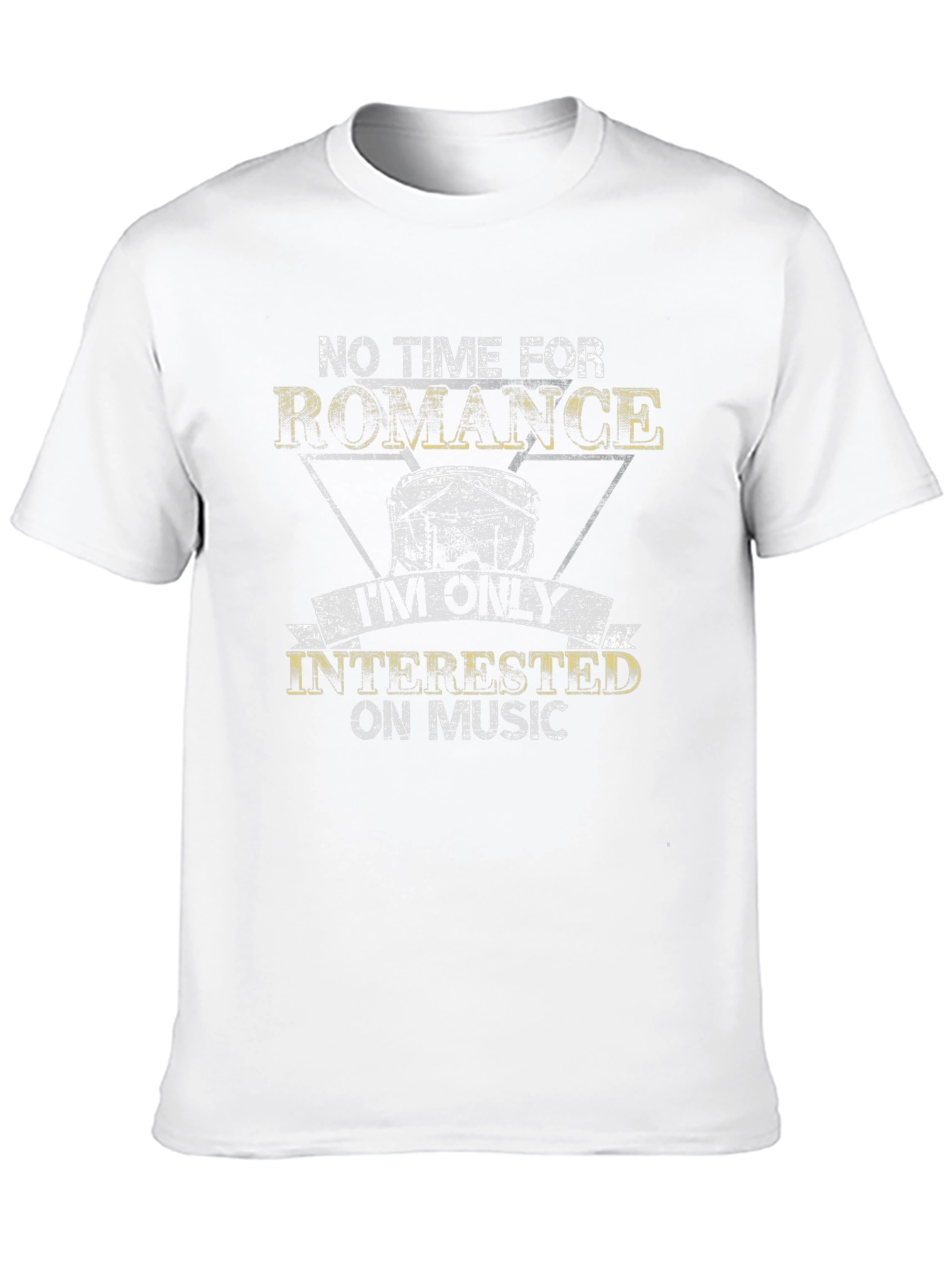 Black Music Lover Black T-Shirt - No Time for Romance view 10